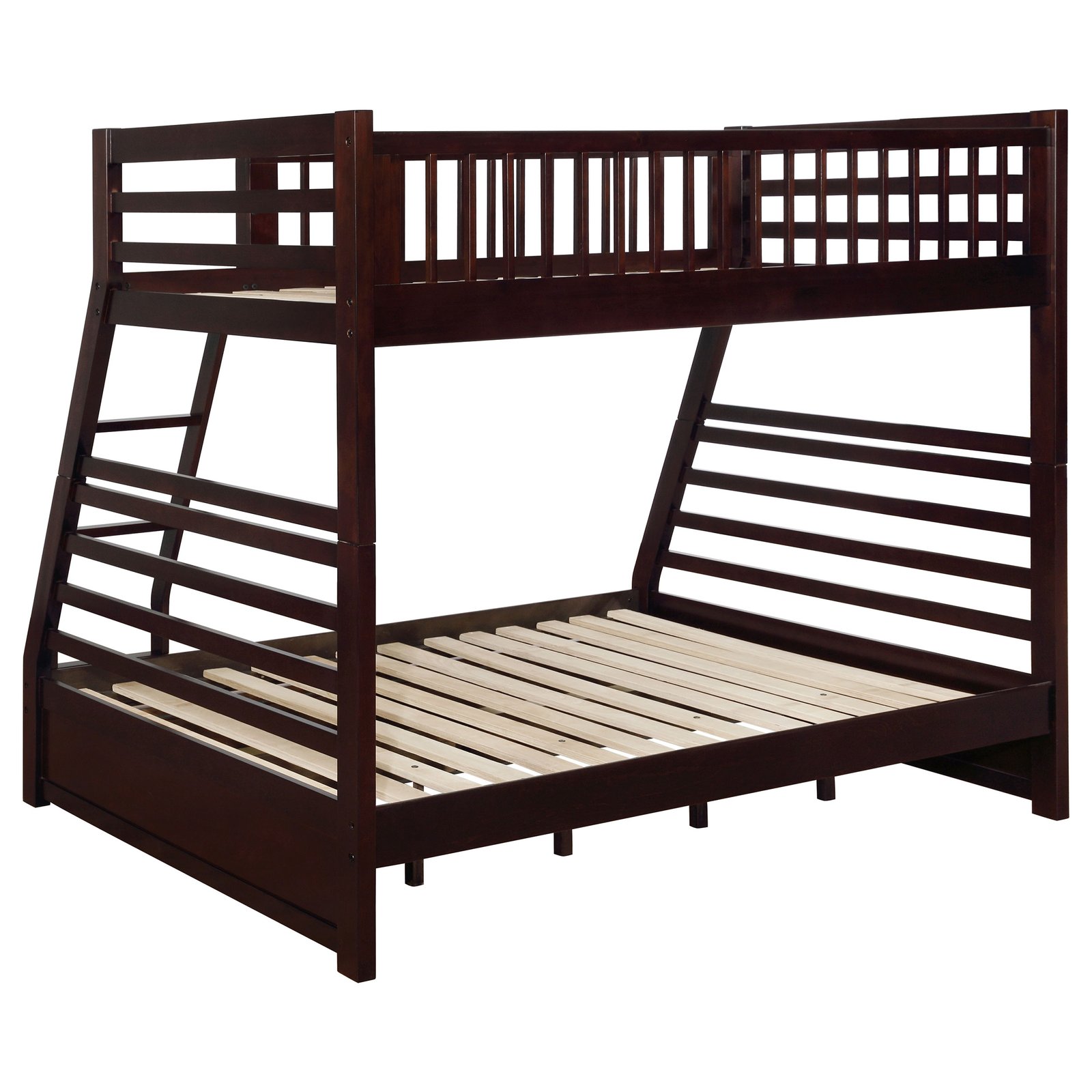 Ashton 2-drawer Wood Twin Over Full Bunk Bed Cappuccino - Image 4