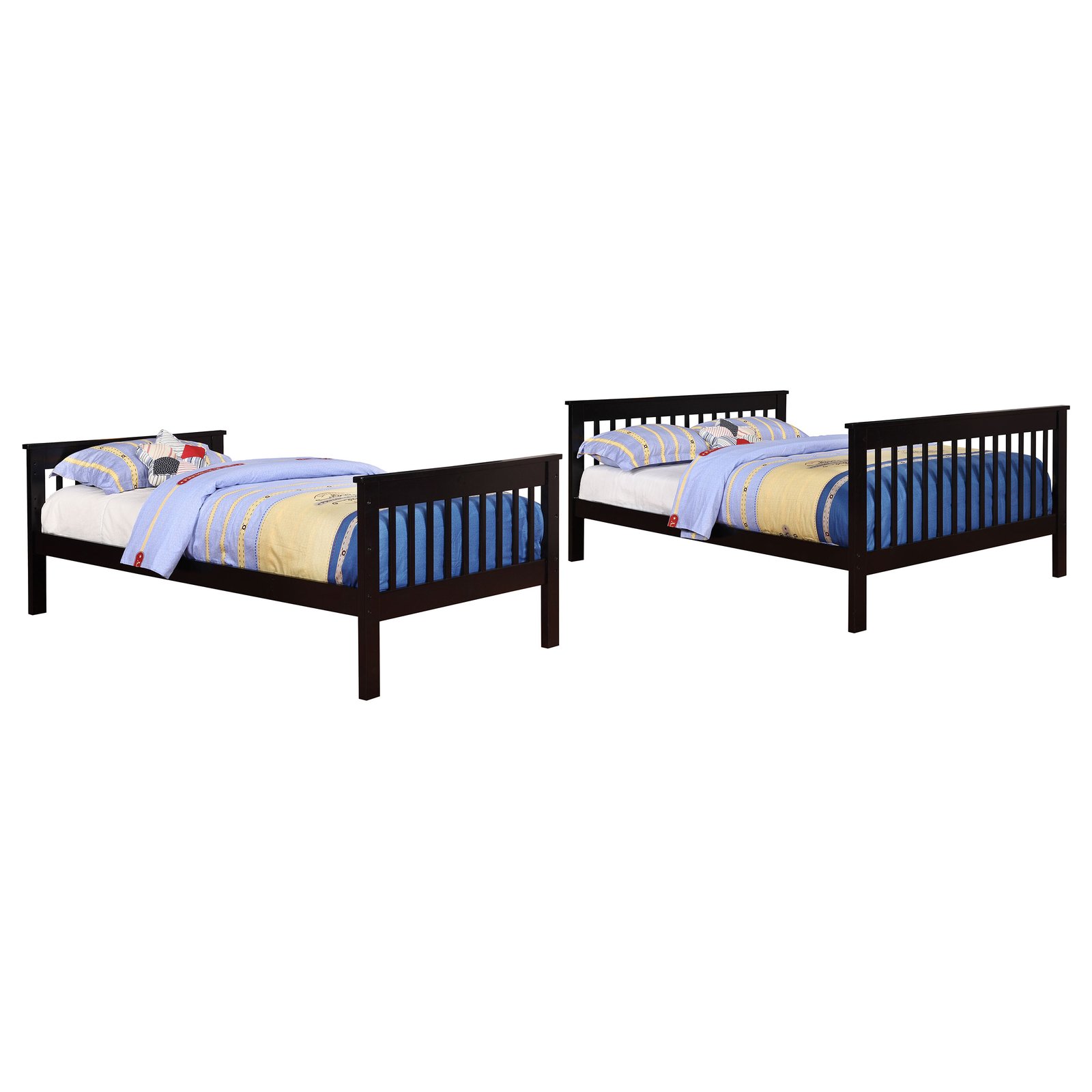 Chapman Wood Twin Over Full Bunk Bed Black - Image 3