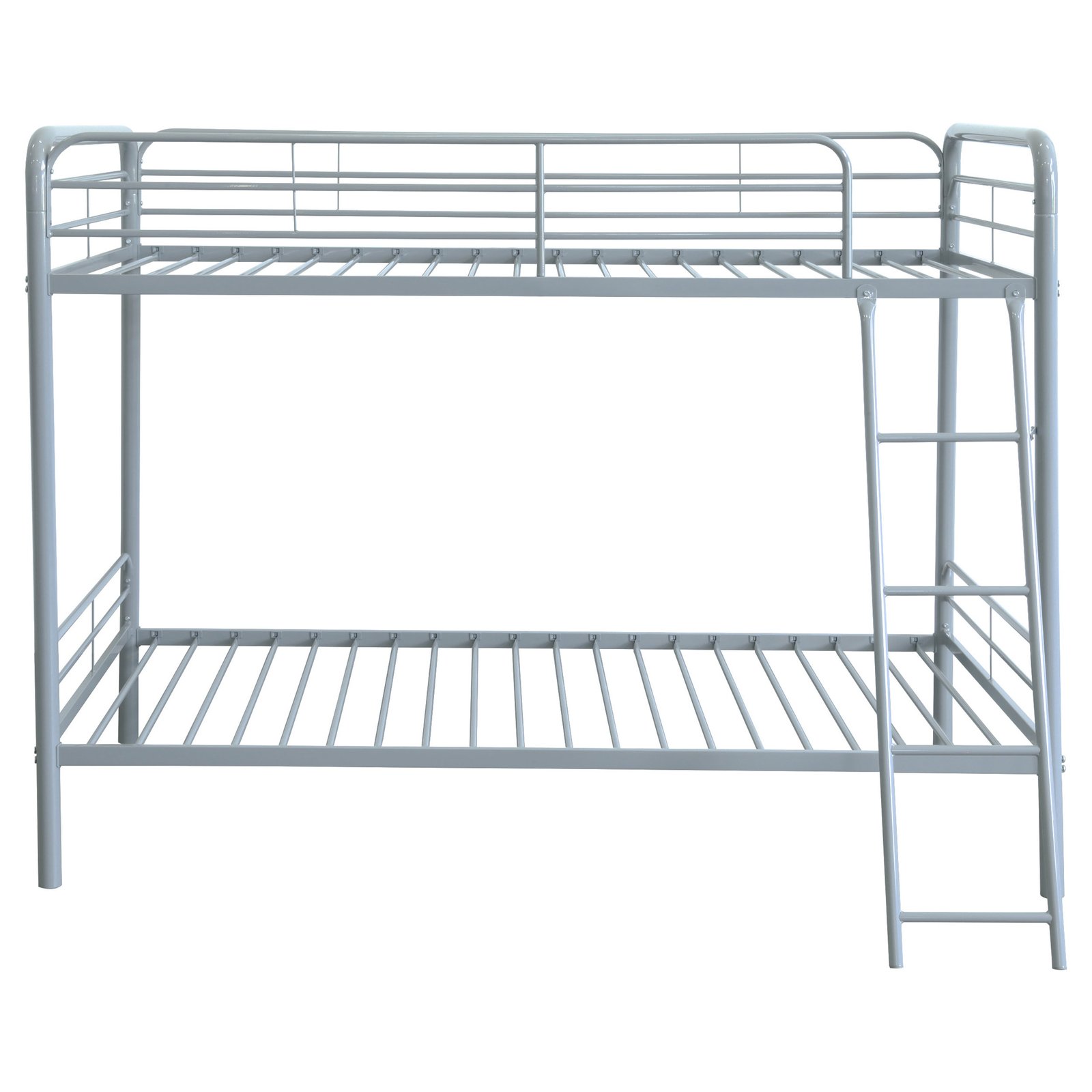 Carson Metal Twin Over Twin Bunk Bed Glossy Silver - Image 4