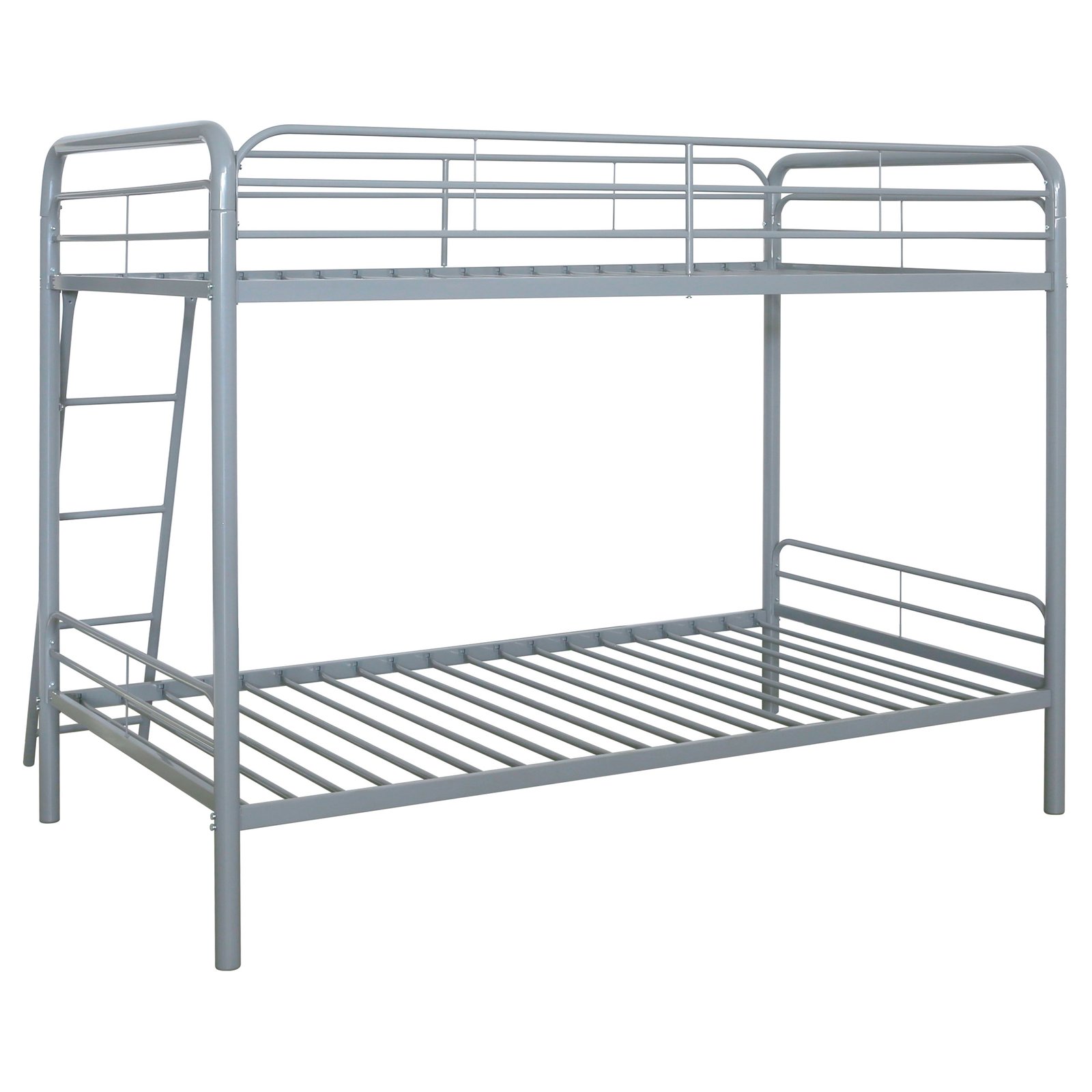 Carson Metal Twin Over Twin Bunk Bed Glossy Silver - Image 7