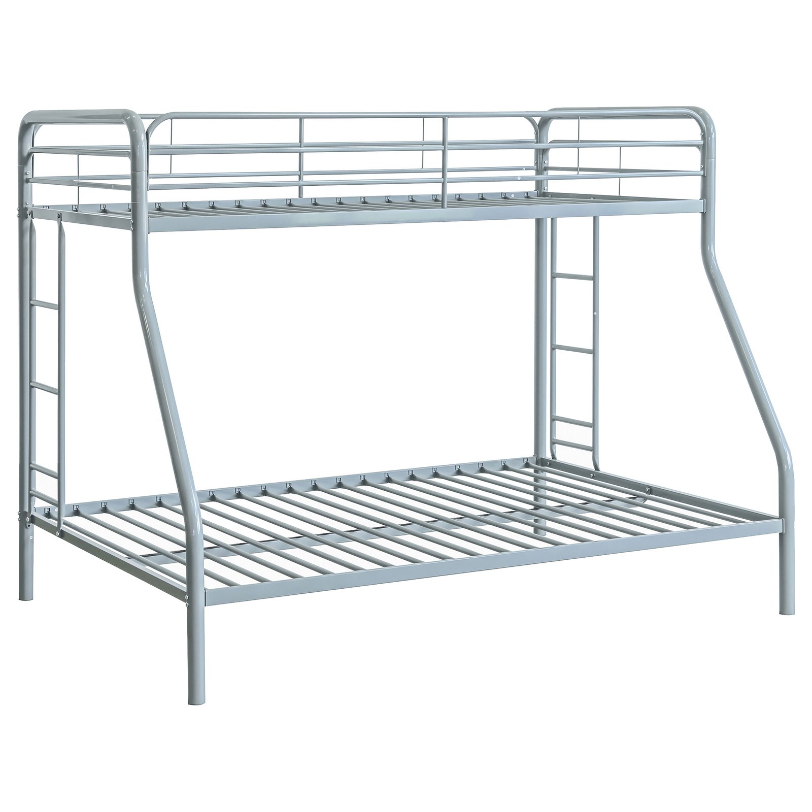 Carson Metal Twin Over Full Bunk Bed Glossy Silver
