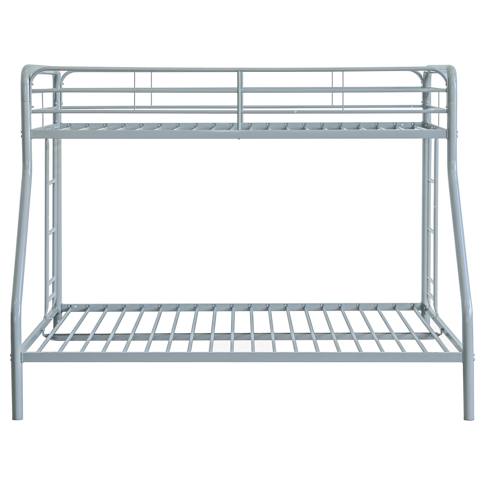 Carson Metal Twin Over Full Bunk Bed Glossy Silver - Image 4