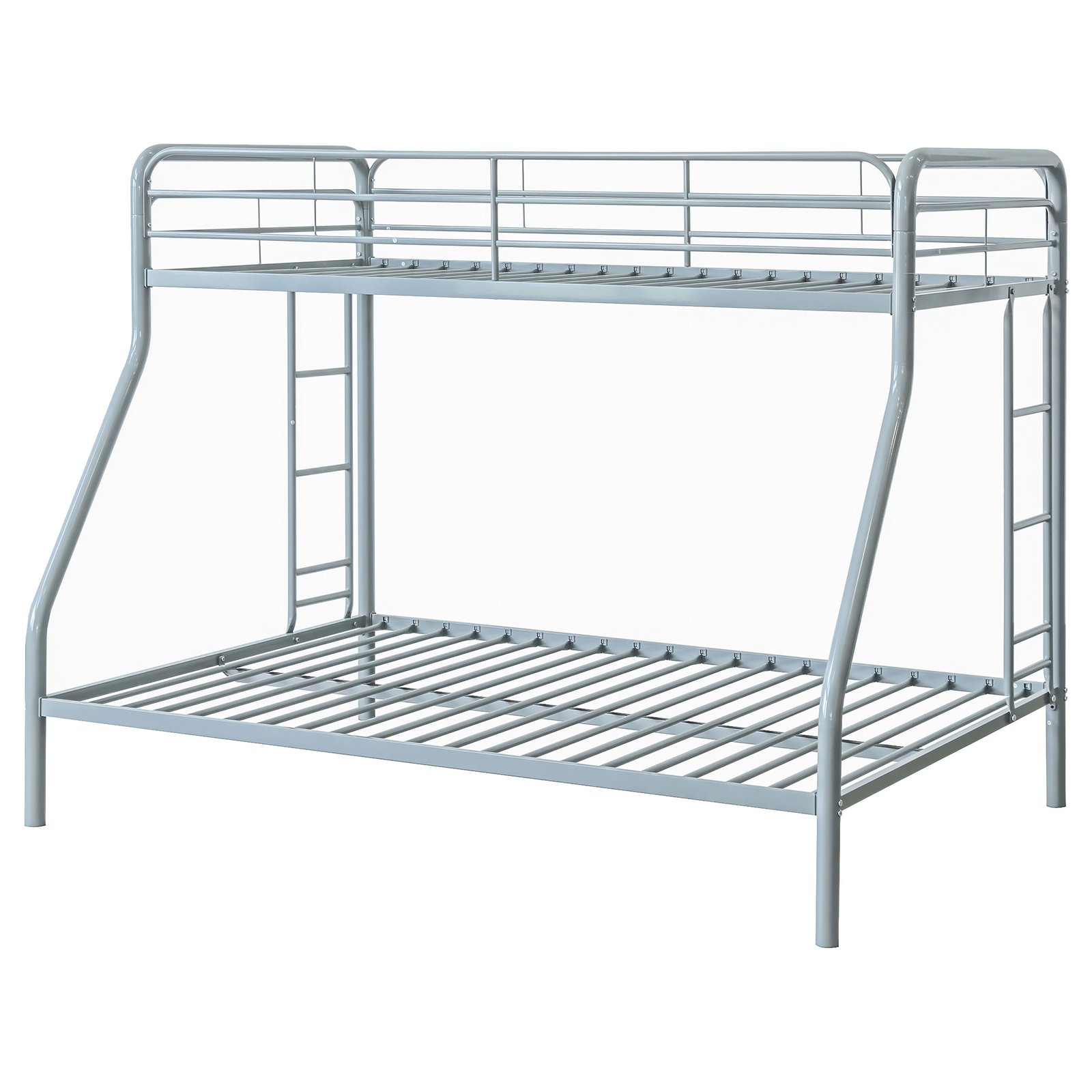 Carson Metal Twin Over Full Bunk Bed Glossy Silver - Image 5