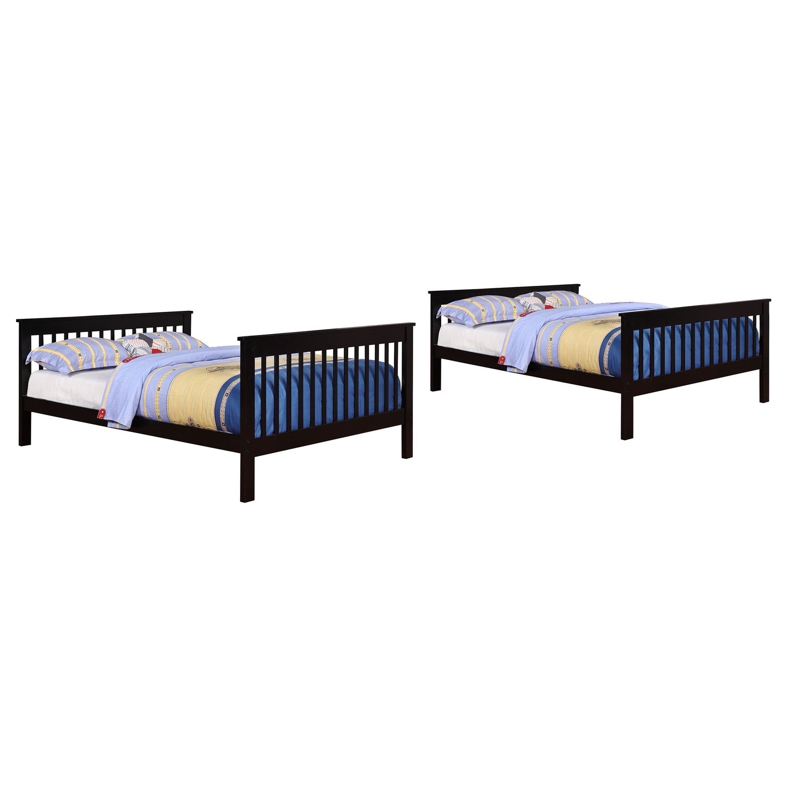 Chapman Wood Full Over Full Bunk Bed Black - Image 3