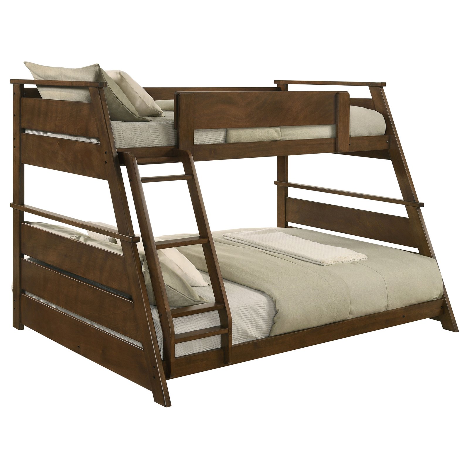 Holden Wood Veneer Twin Over Full Bunk Bed Walnut - Image 4