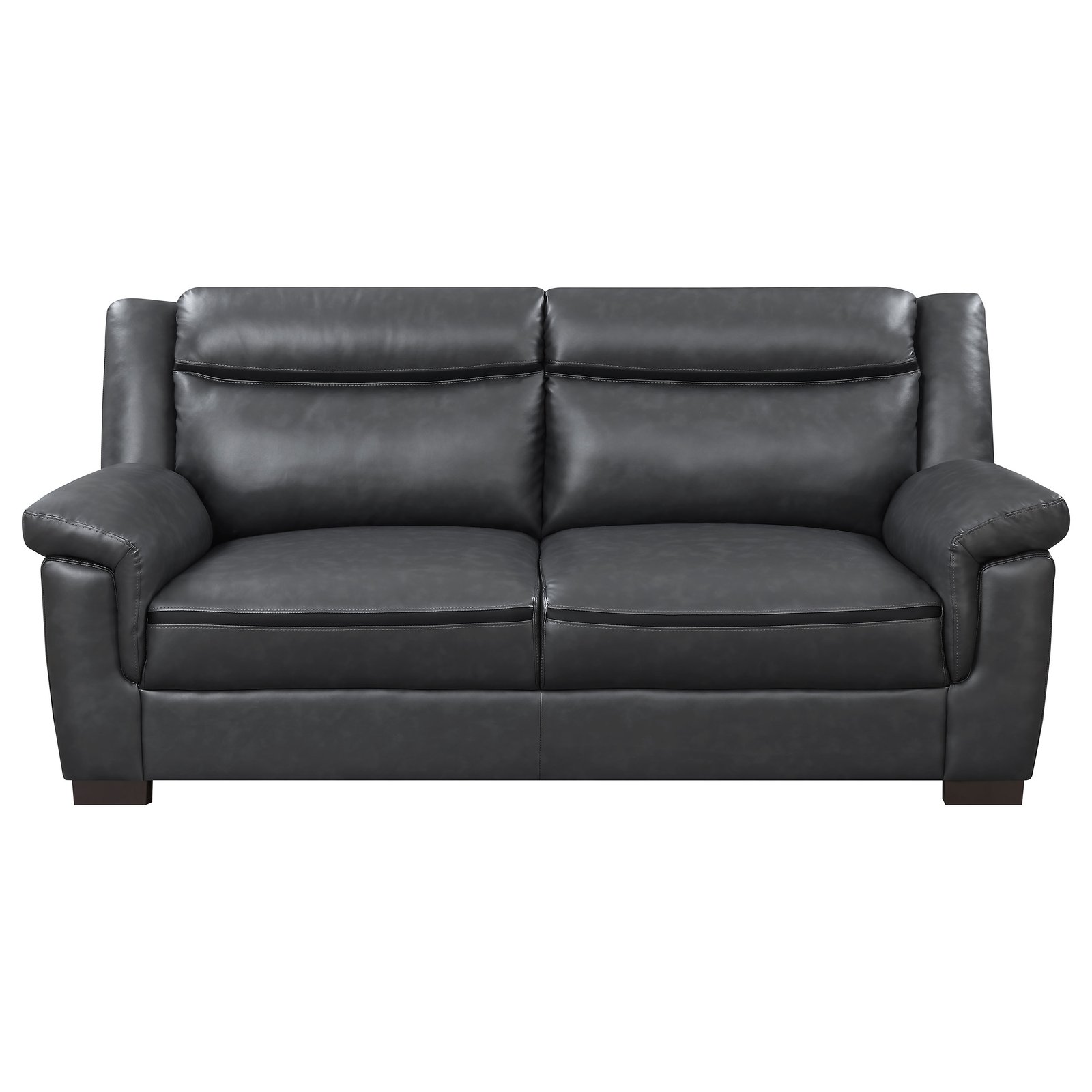 Arabella Upholstered Padded Arm Sofa Grey - Image 3