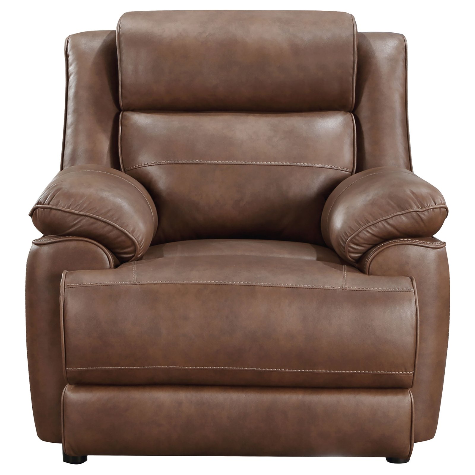 Ellington Upholstered Padded Arm Accent Chair Dark Brown - Image 3