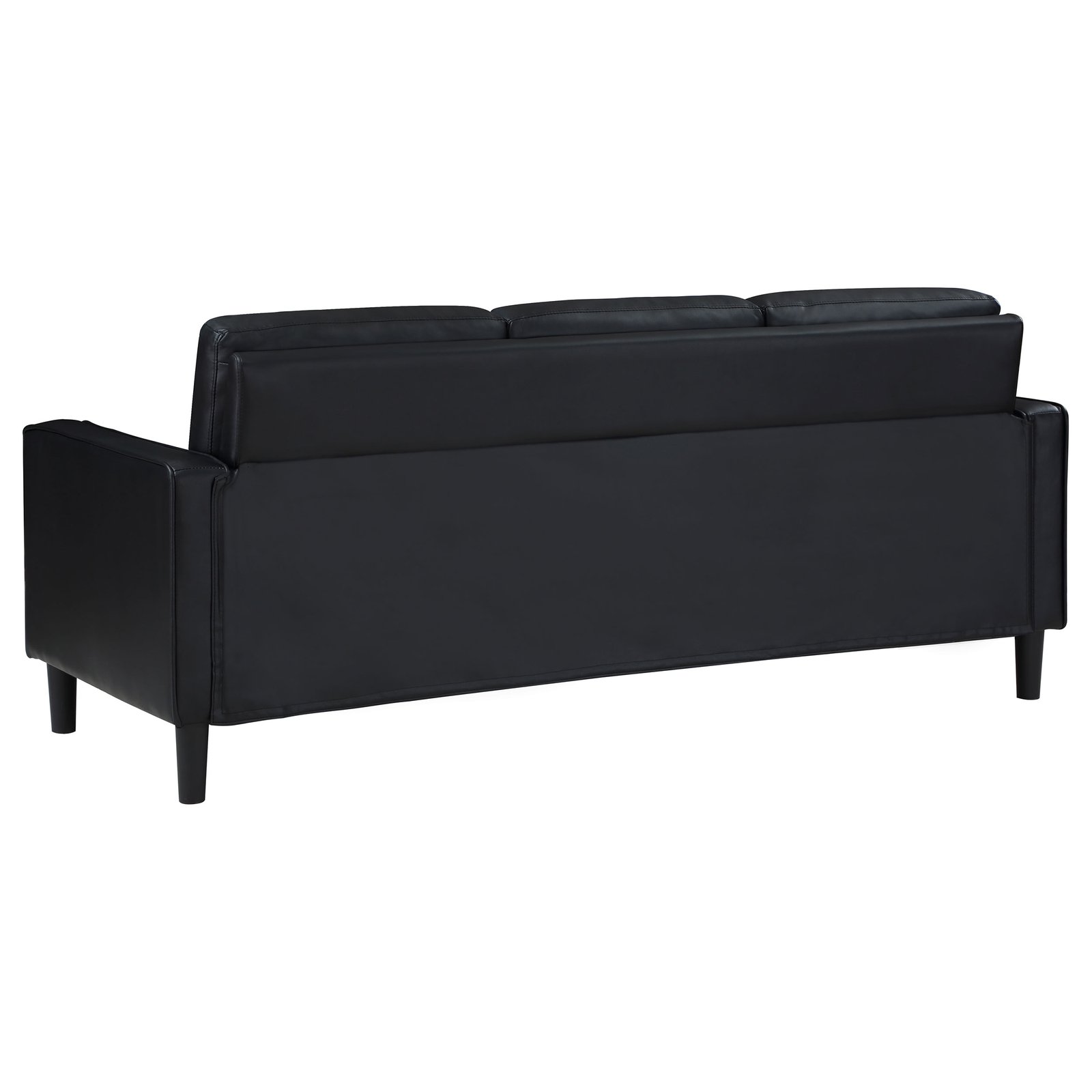 Ruth 2-piece Upholstered Track Arm Sofa Set Black - Image 5