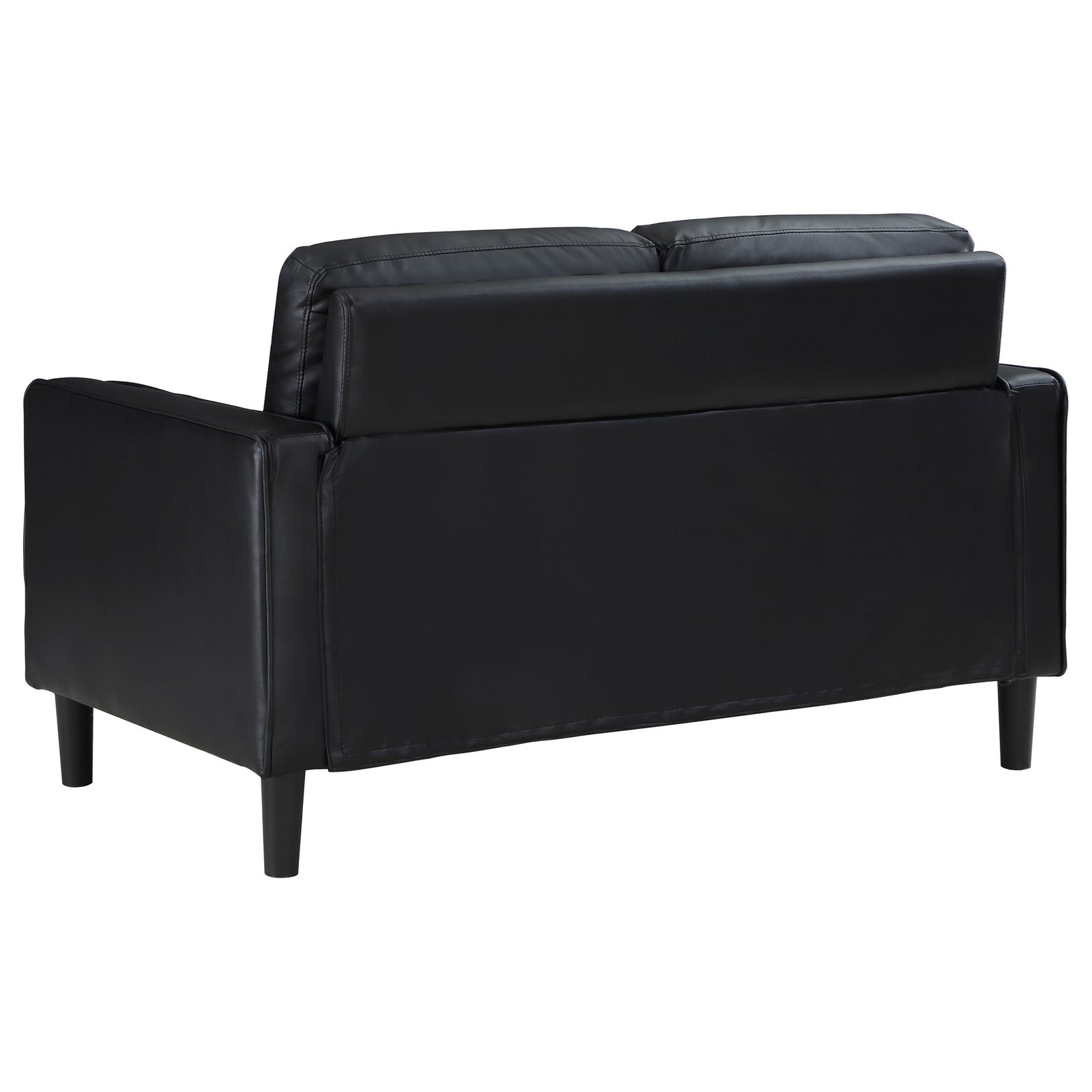 Ruth 2-piece Upholstered Track Arm Sofa Set Black - Image 9