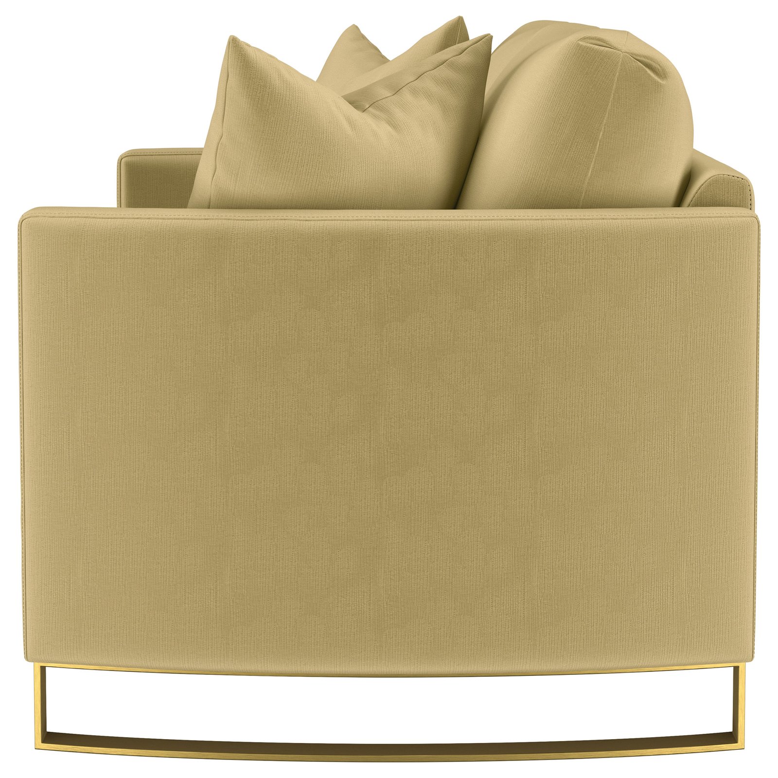 Corliss Upholstered Curved Track Arm Loveseat Camel - Image 5