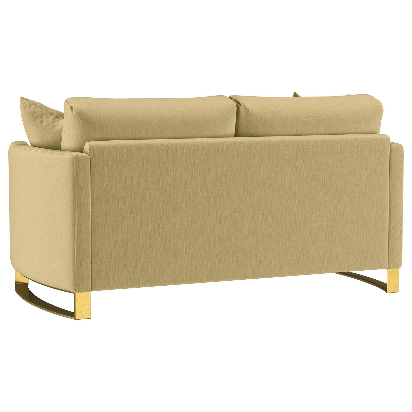 Corliss Upholstered Curved Track Arm Loveseat Camel - Image 6
