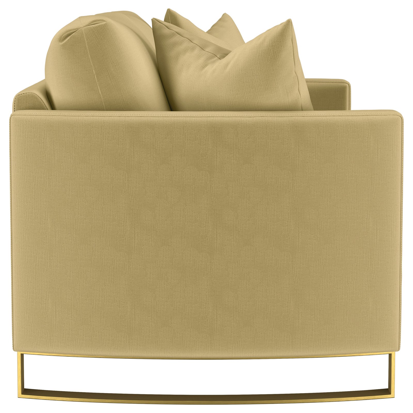 Corliss Upholstered Curved Track Arm Loveseat Camel - Image 9