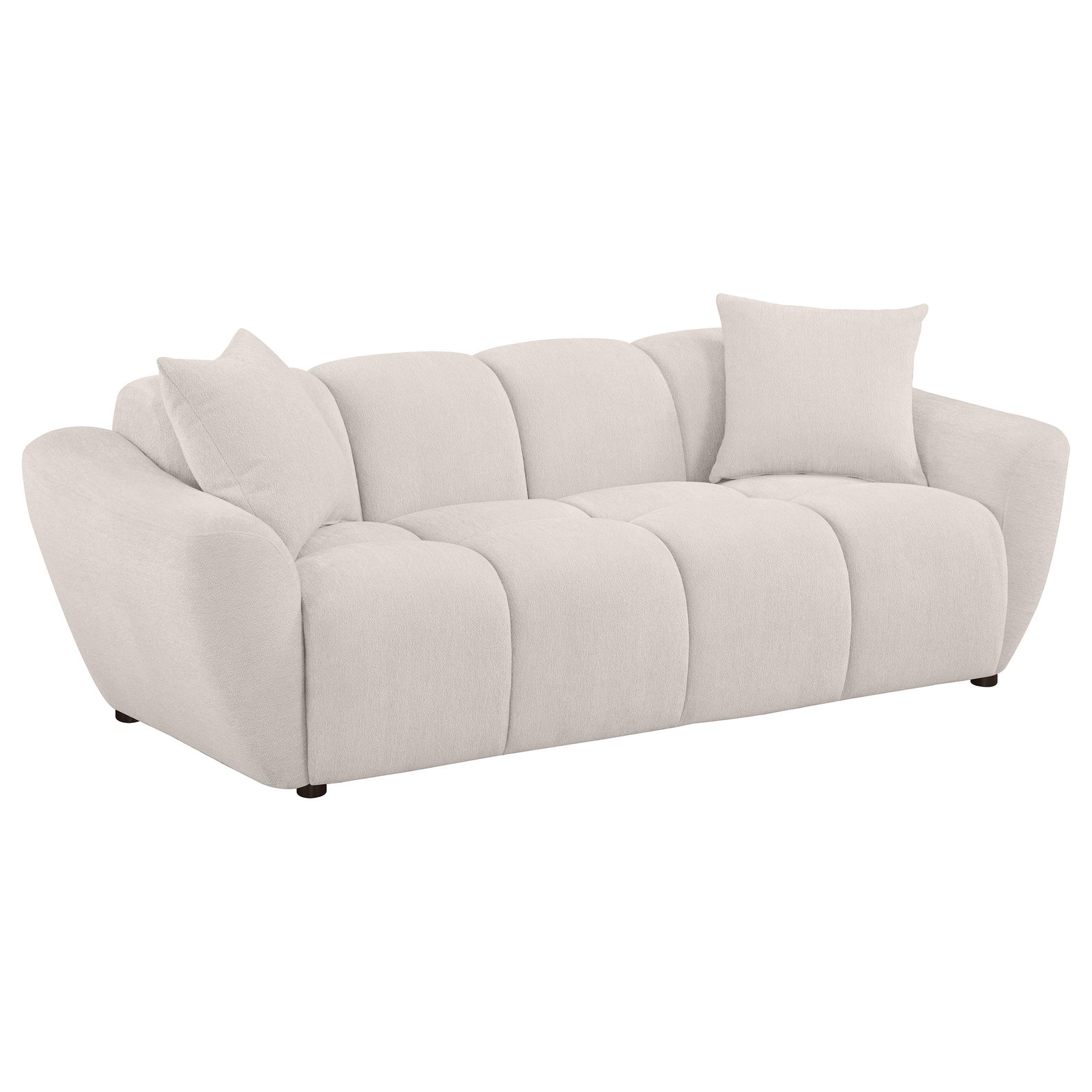 Destino 2-piece Chenille Splayed Arm Sofa Set Greige - Image 3
