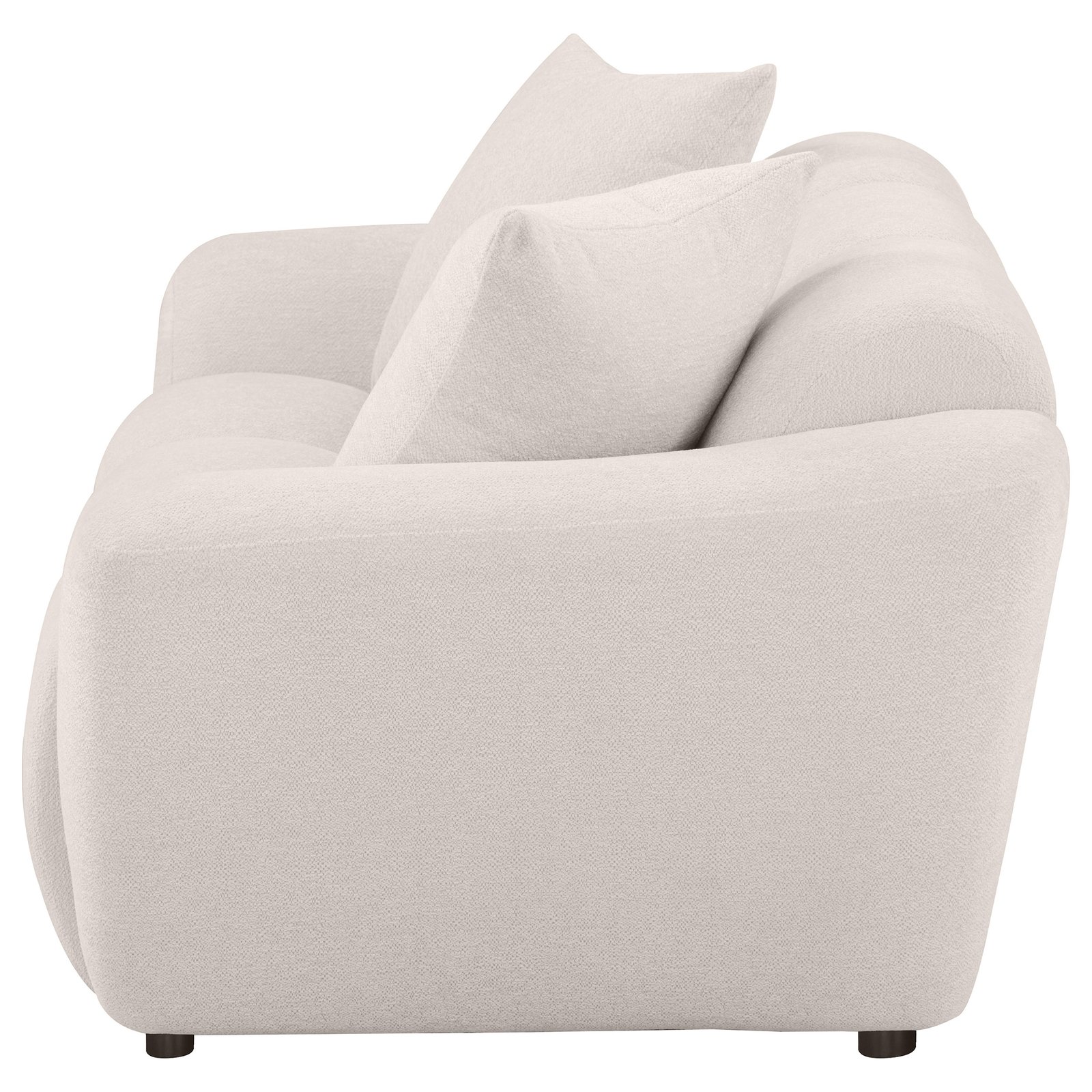 Destino Chenille Upholstered Splayed Arm Loveseat Greige - Image 5