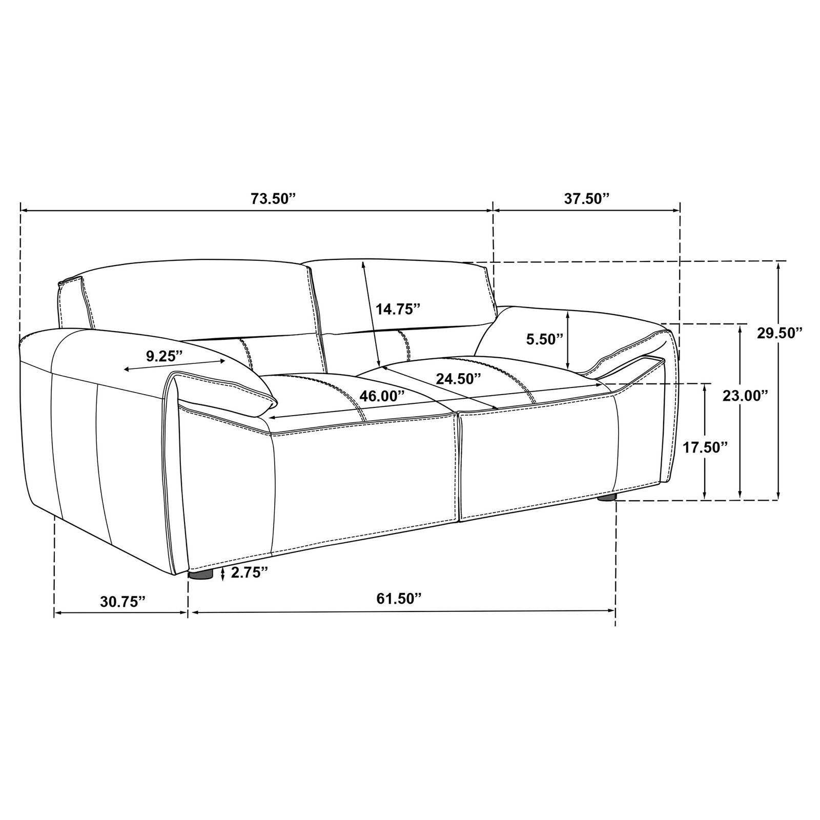 Buxton 2-piece Leather Upholstered Sofa Set Orange - Image 15