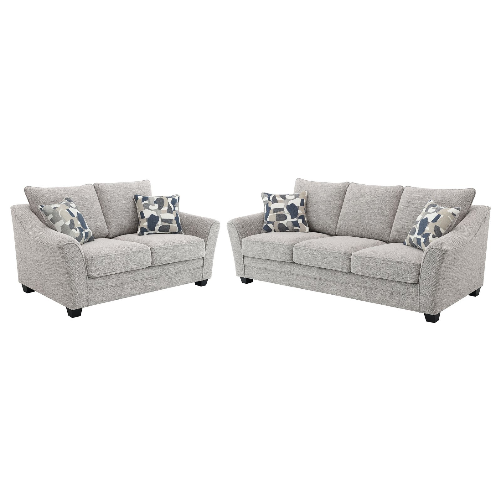 Tomkins 2-piece Boucle Upholstered Sofa Set Light Grey - Image 2