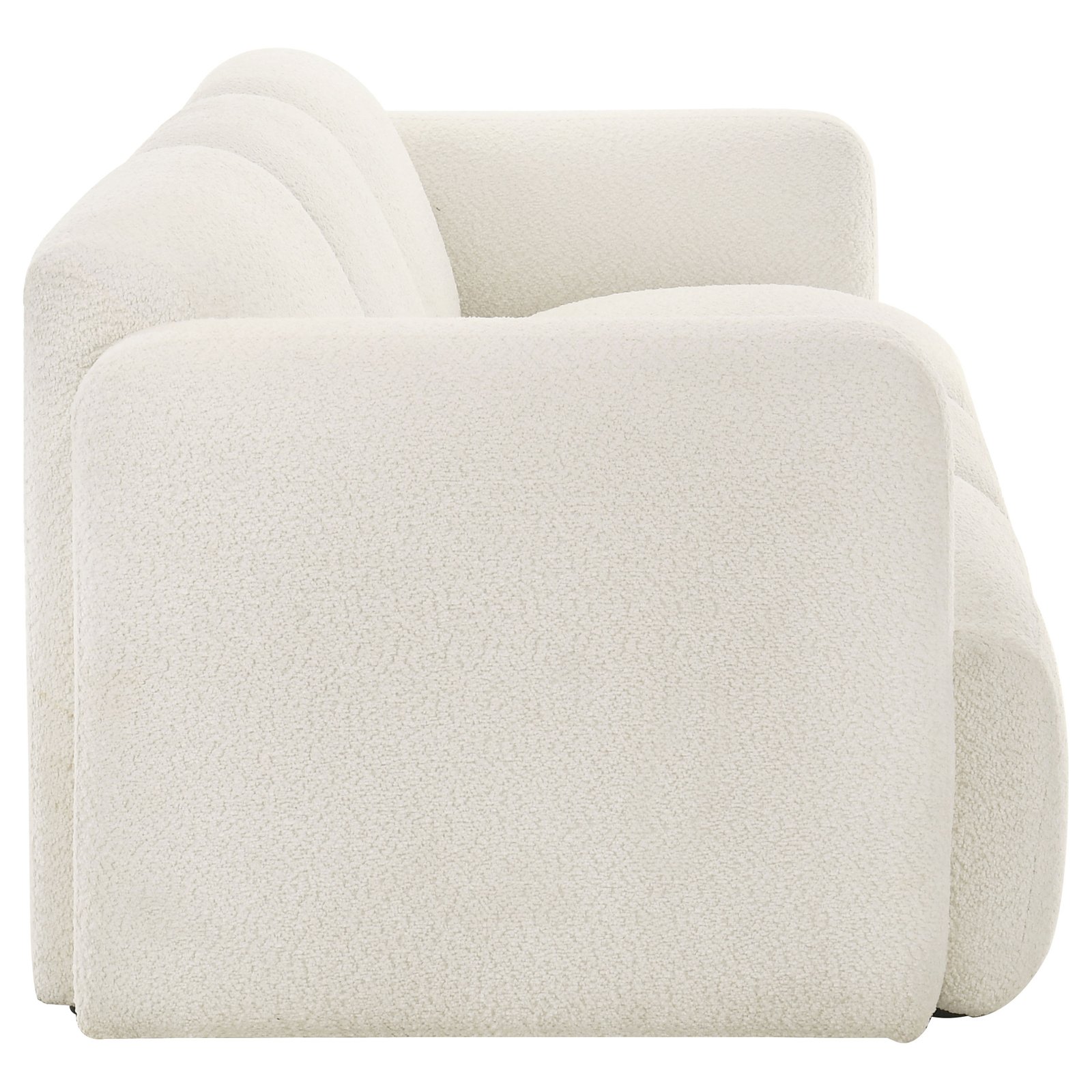Dorset 2-piece Upholstered Round Track Arm Sofa Set White - Image 5