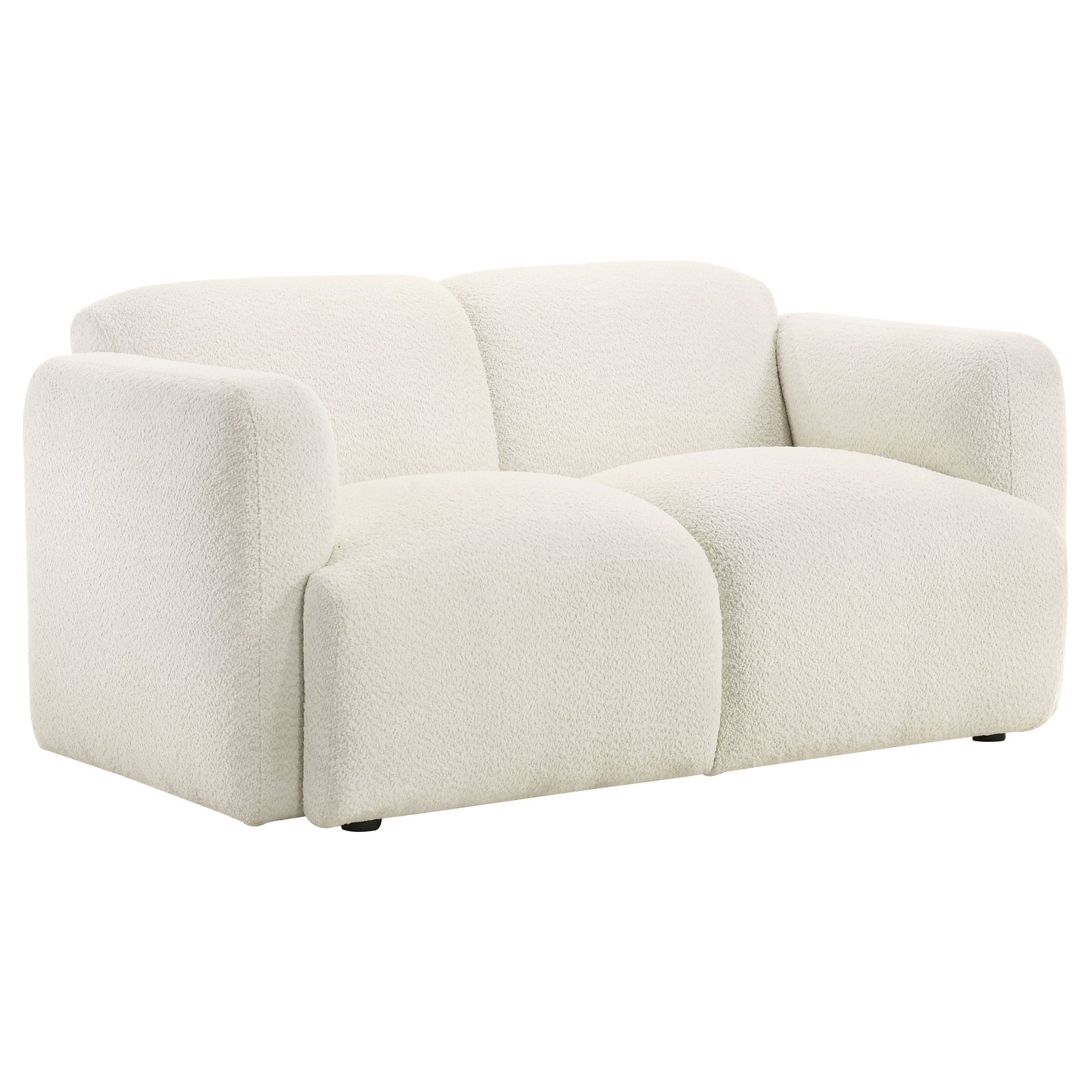 Dorset 2-piece Upholstered Round Track Arm Sofa Set White - Image 7