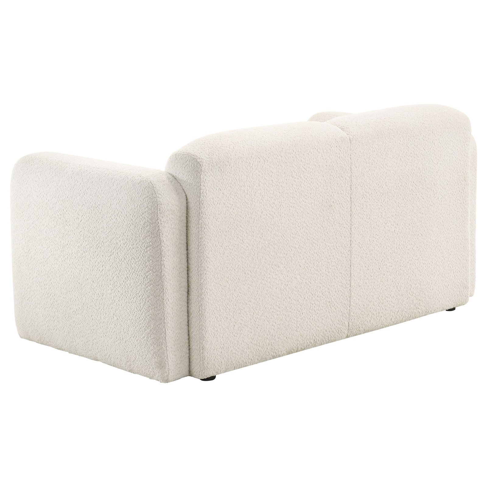 Dorset 2-piece Upholstered Round Track Arm Sofa Set White - Image 9