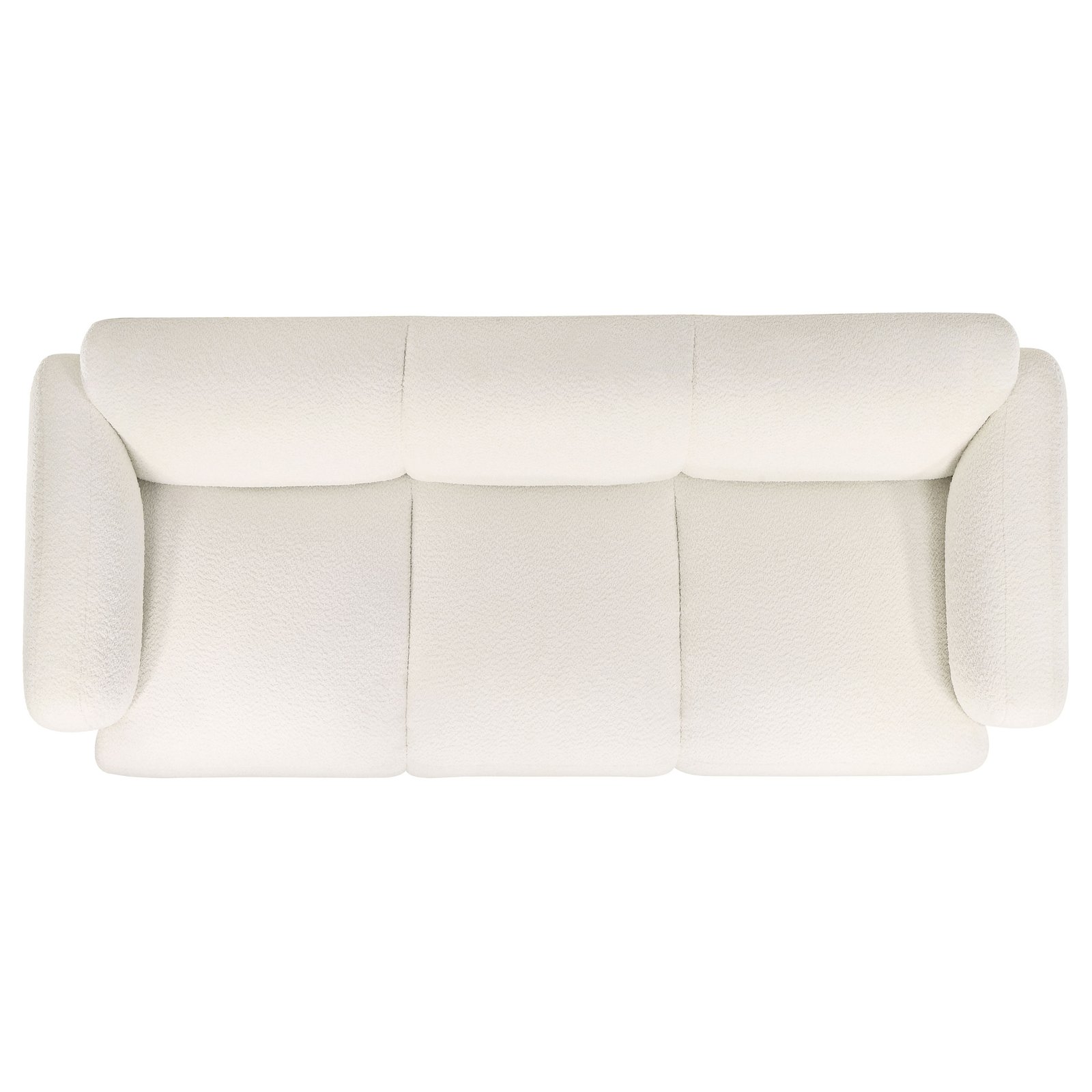 Dorset 3-piece Upholstered Round Track Arm Sofa Set White - Image 5