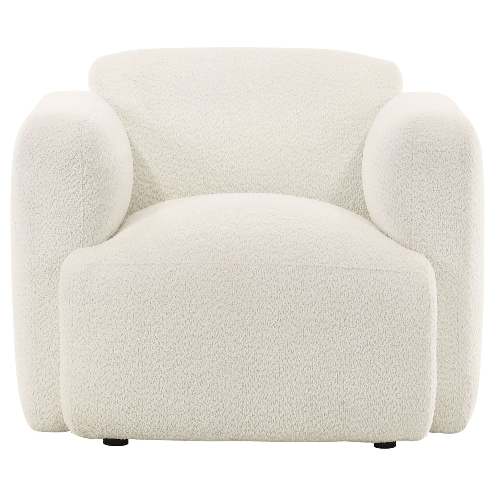 Dorset 3-piece Upholstered Round Track Arm Sofa Set White - Image 11