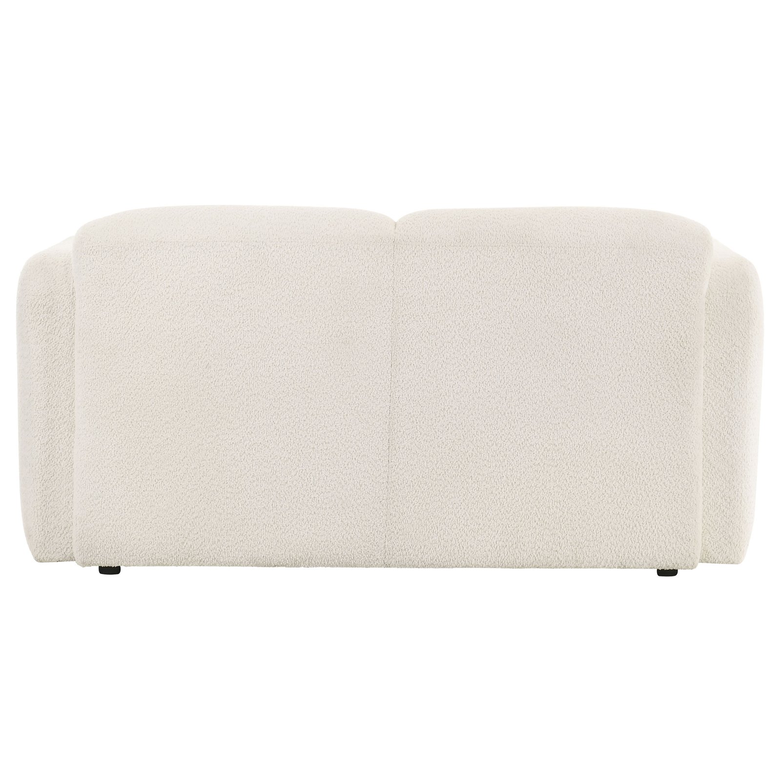 Dorset Fabric Upholstered Round Track Arm Loveseat White - Image 6