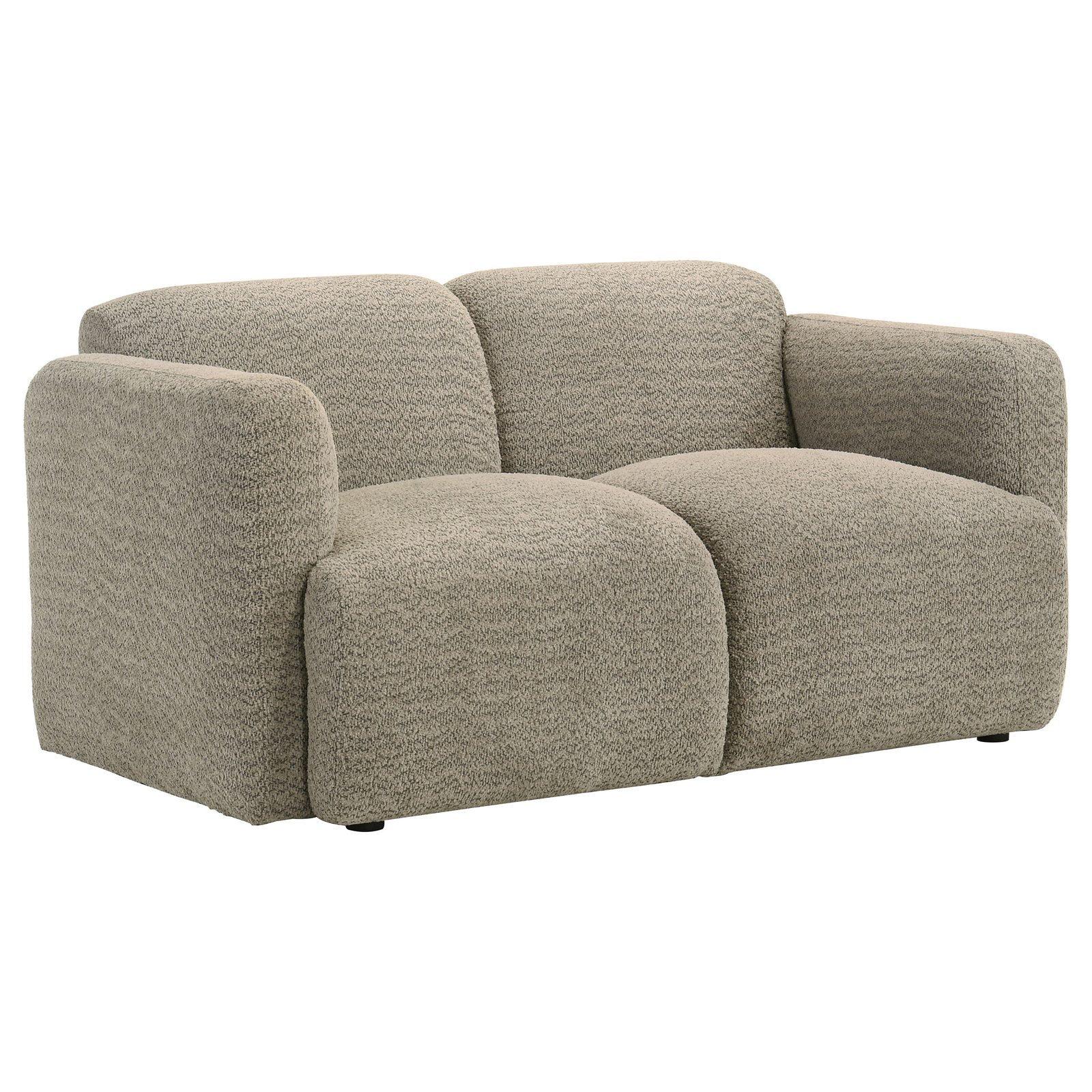 Dorset 2-piece Upholstered Round Track Arm Sofa Set Brown - Image 7