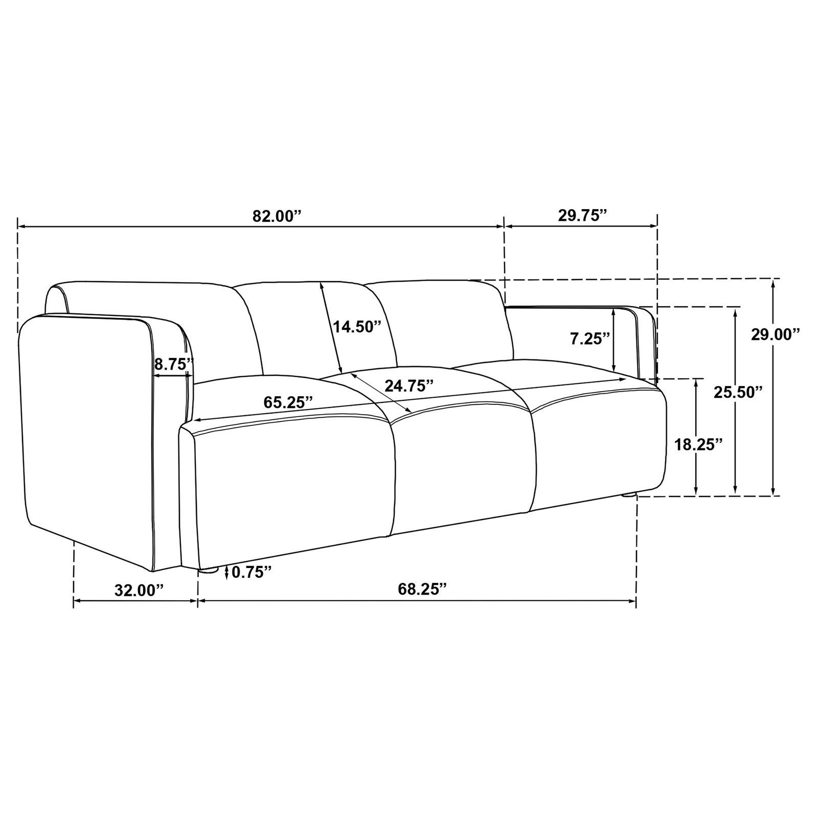 Dorset 3-piece Upholstered Round Track Arm Sofa Set Brown - Image 15