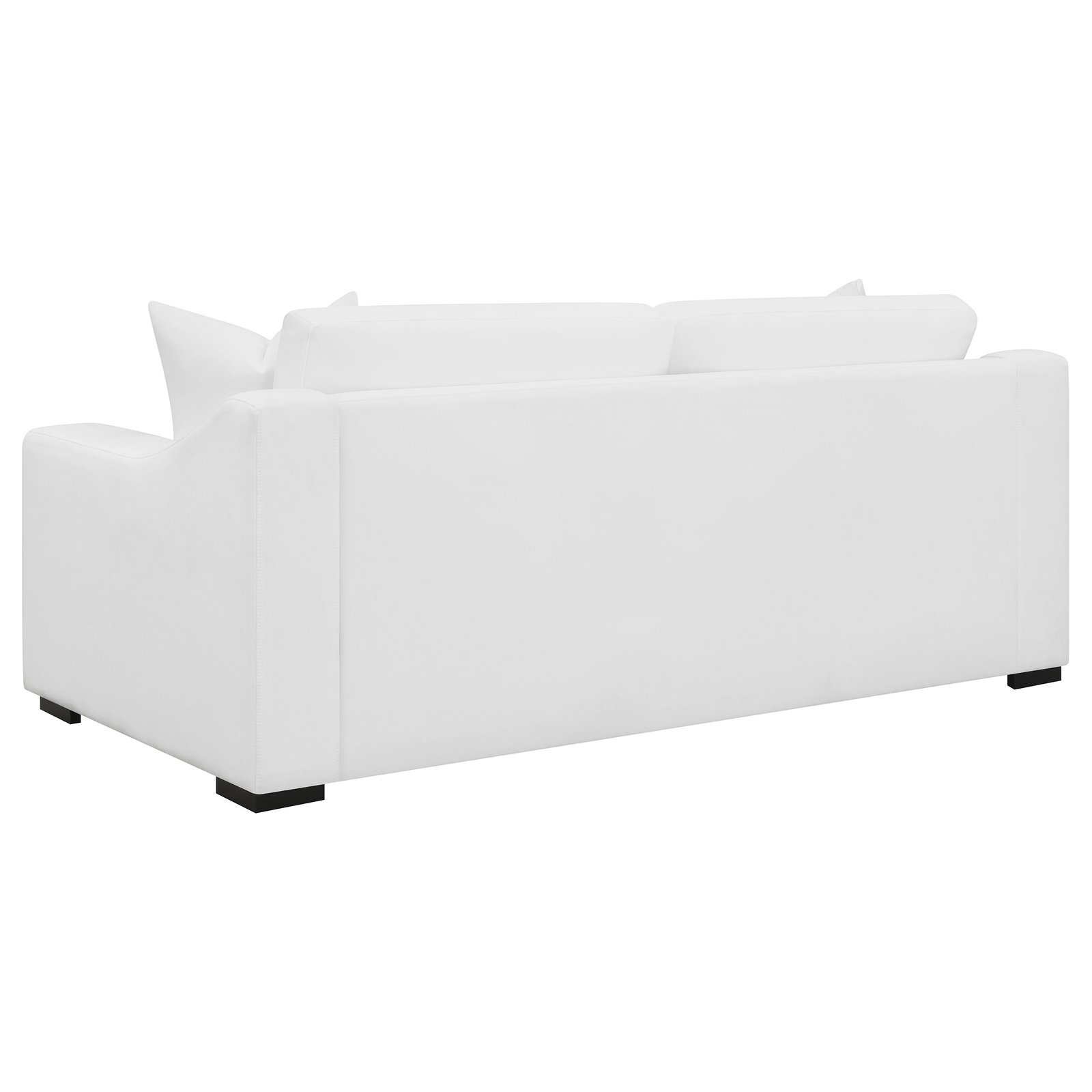 Ashlyn Upholstered Sloped Arm Sofa White - Image 6