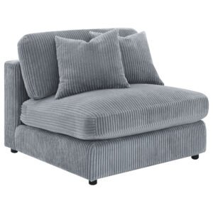 Blaine Upholstered Armless Chair Fog