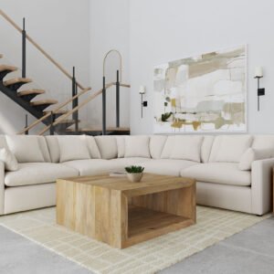 Hobson 5-piece Upholstered Modular Sectional Sofa Ivory