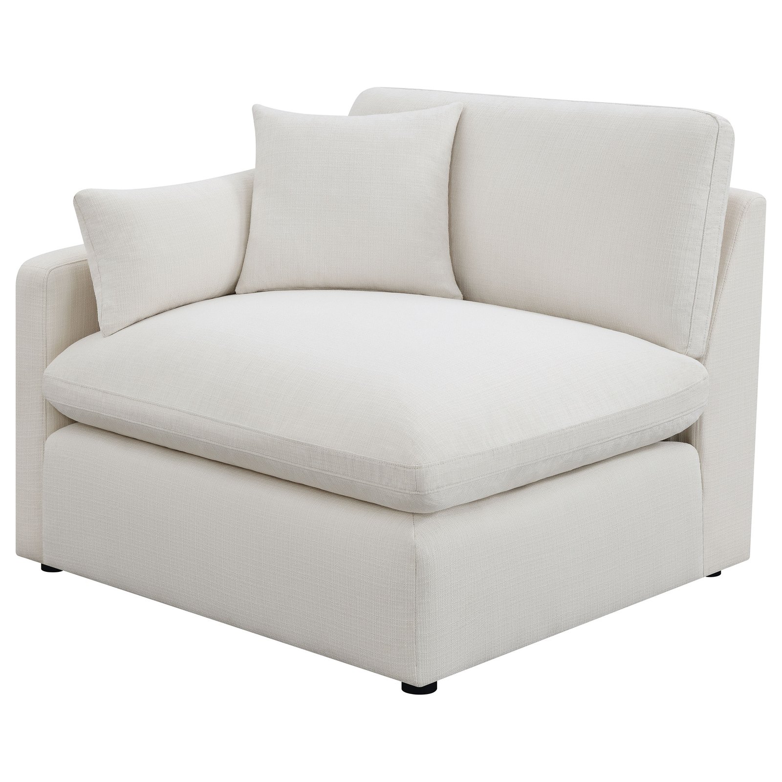 Hobson 5-piece Upholstered Modular Sectional Sofa Ivory - Image 5