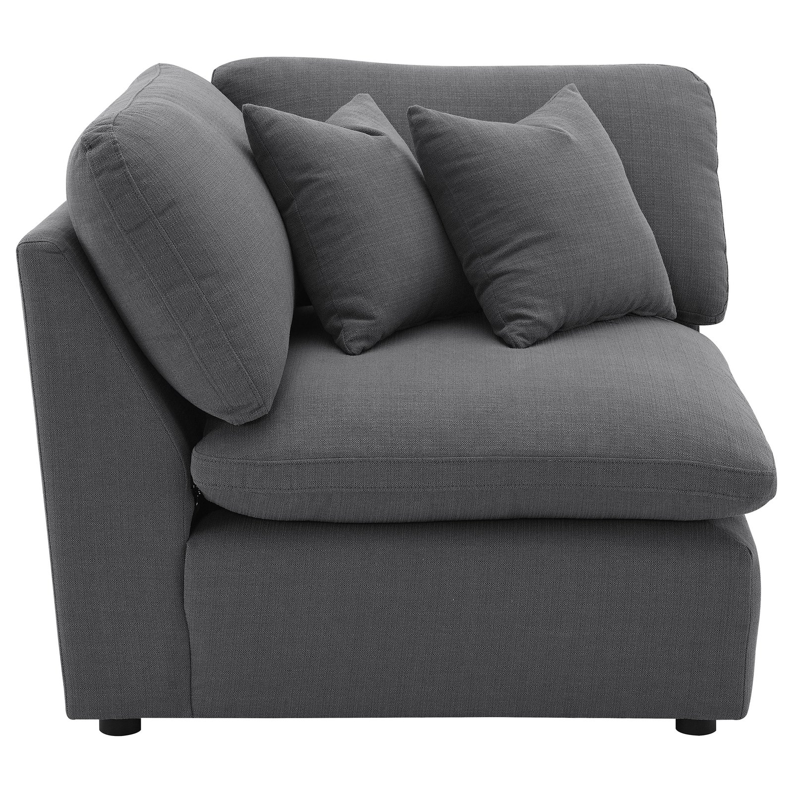 Hobson Upholstered Corner Charcoal - Image 4
