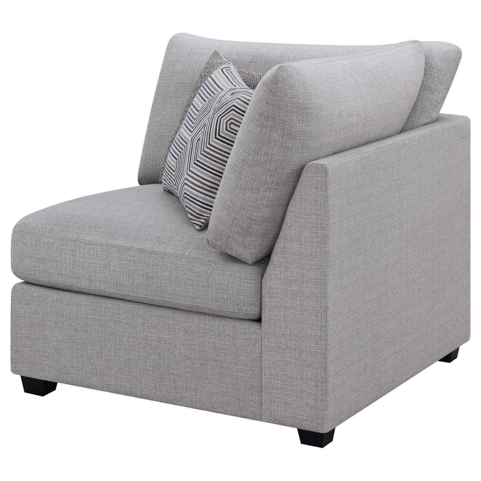 Cambria Upholstered Corner Grey - Image 4