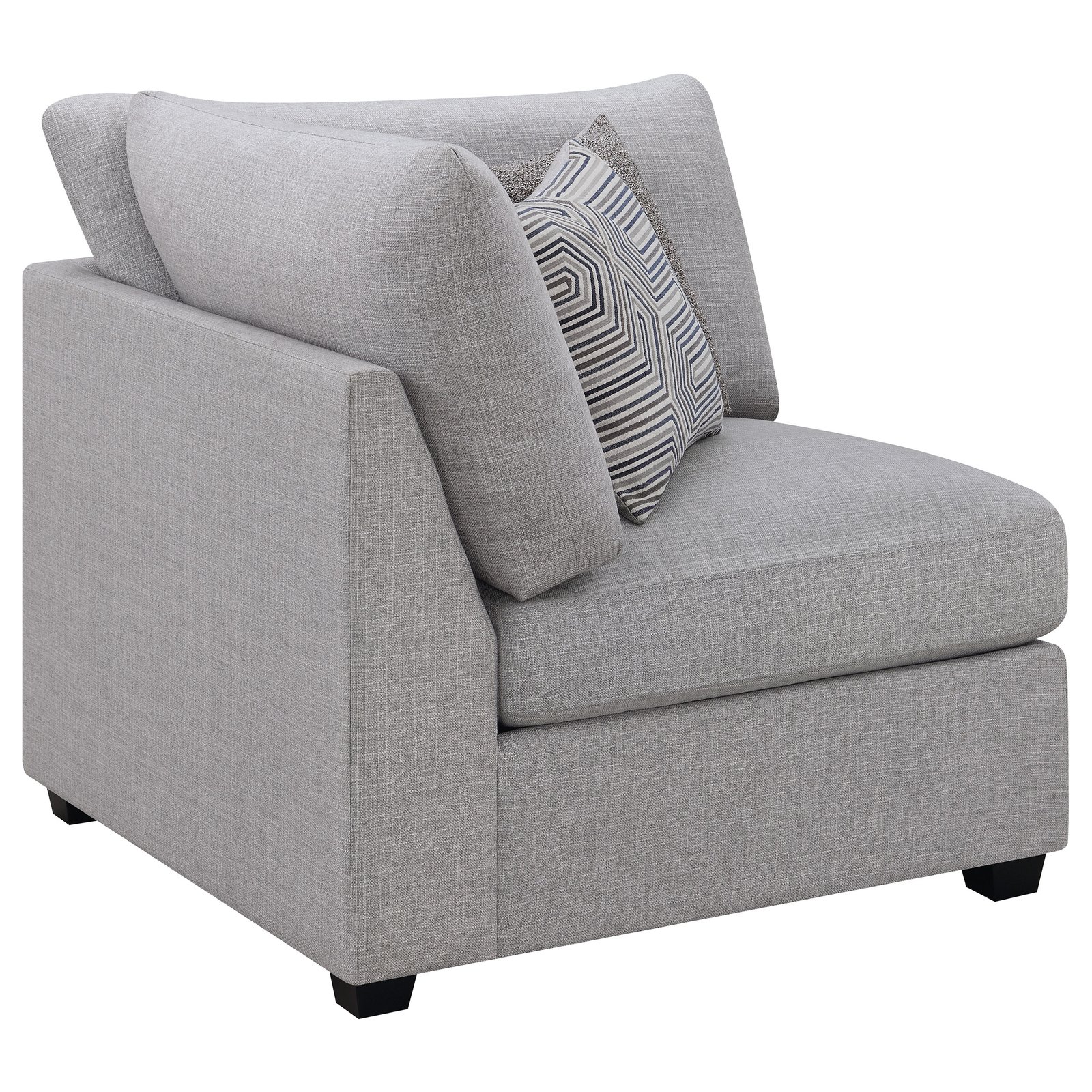 Cambria Upholstered Corner Grey - Image 6