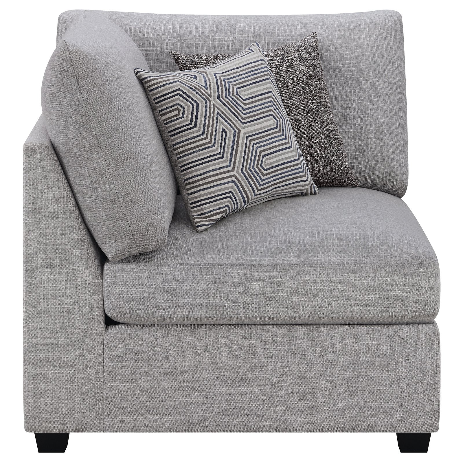 Cambria Upholstered Corner Grey - Image 7