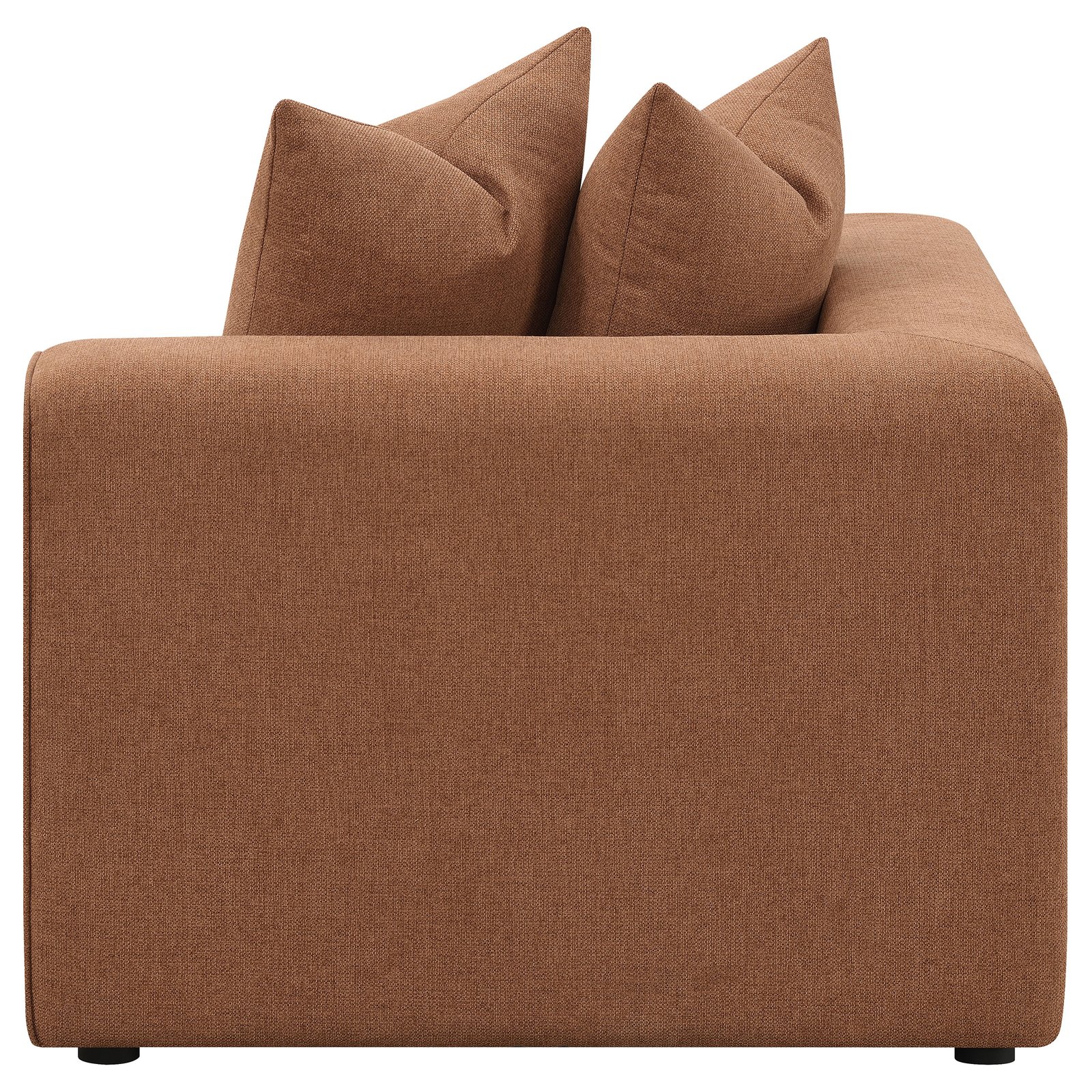 Jennifer Upholstered Corner Chair Terracotta - Image 4
