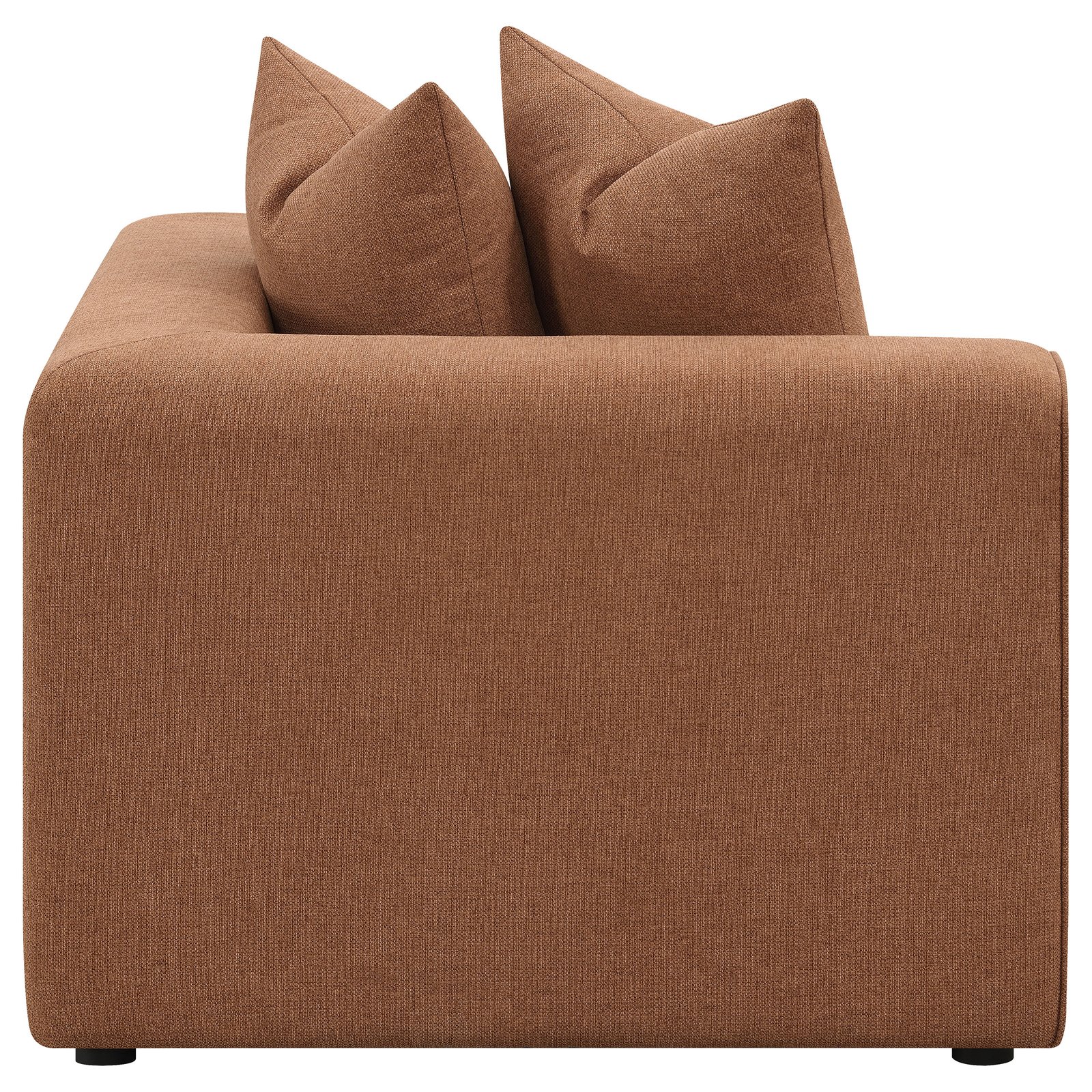 Jennifer Upholstered Corner Chair Terracotta - Image 6