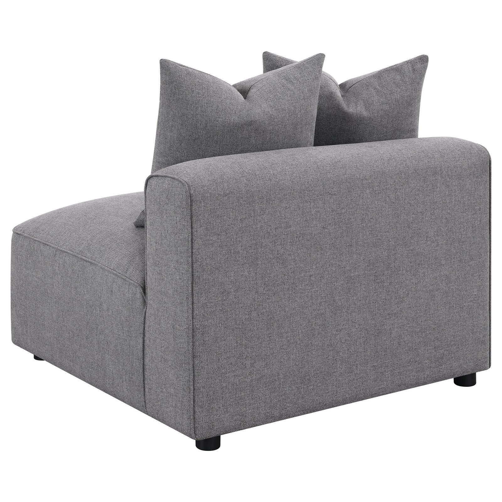 Jennifer Upholstered Armless Chair Grey - Image 6