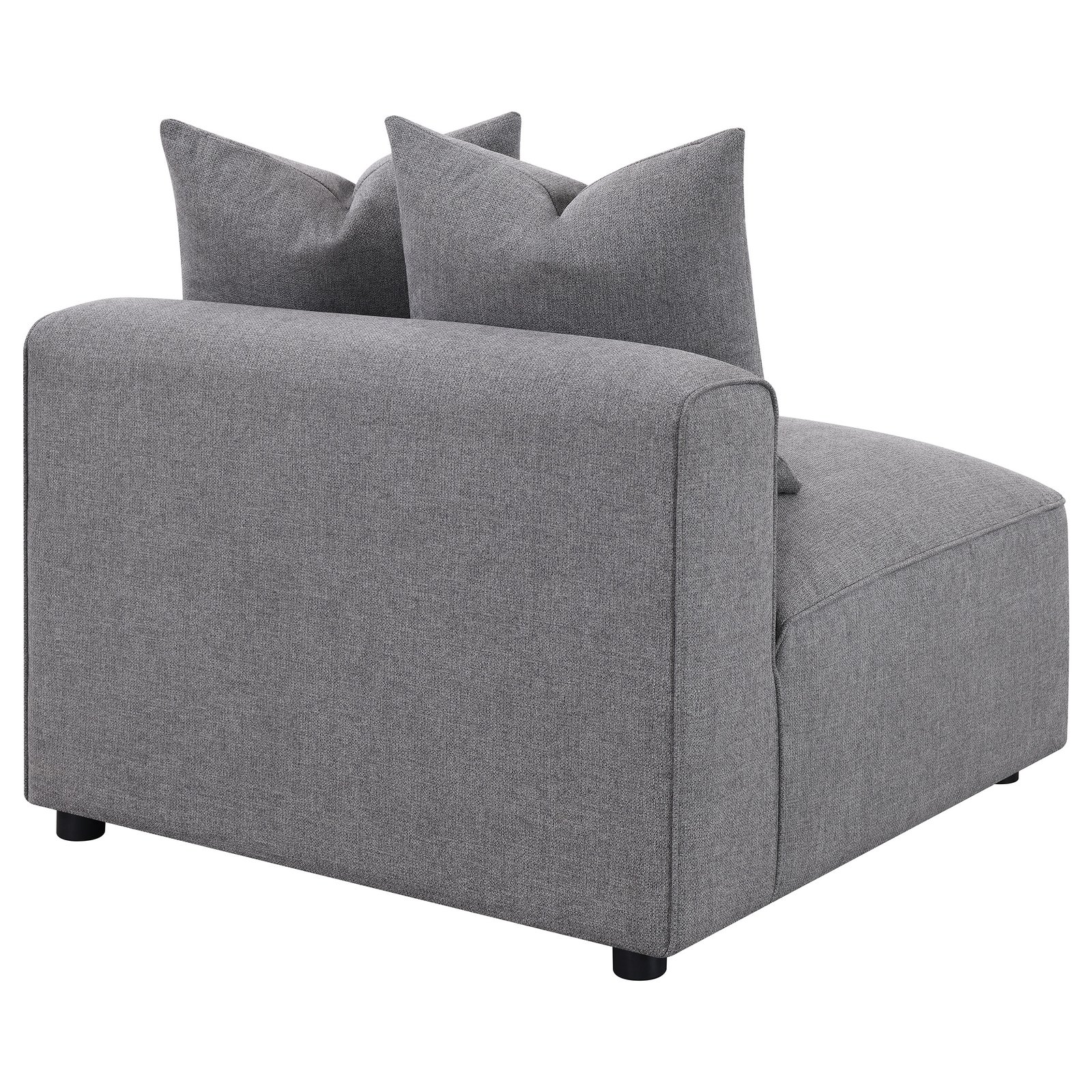 Jennifer Upholstered Armless Chair Grey - Image 7