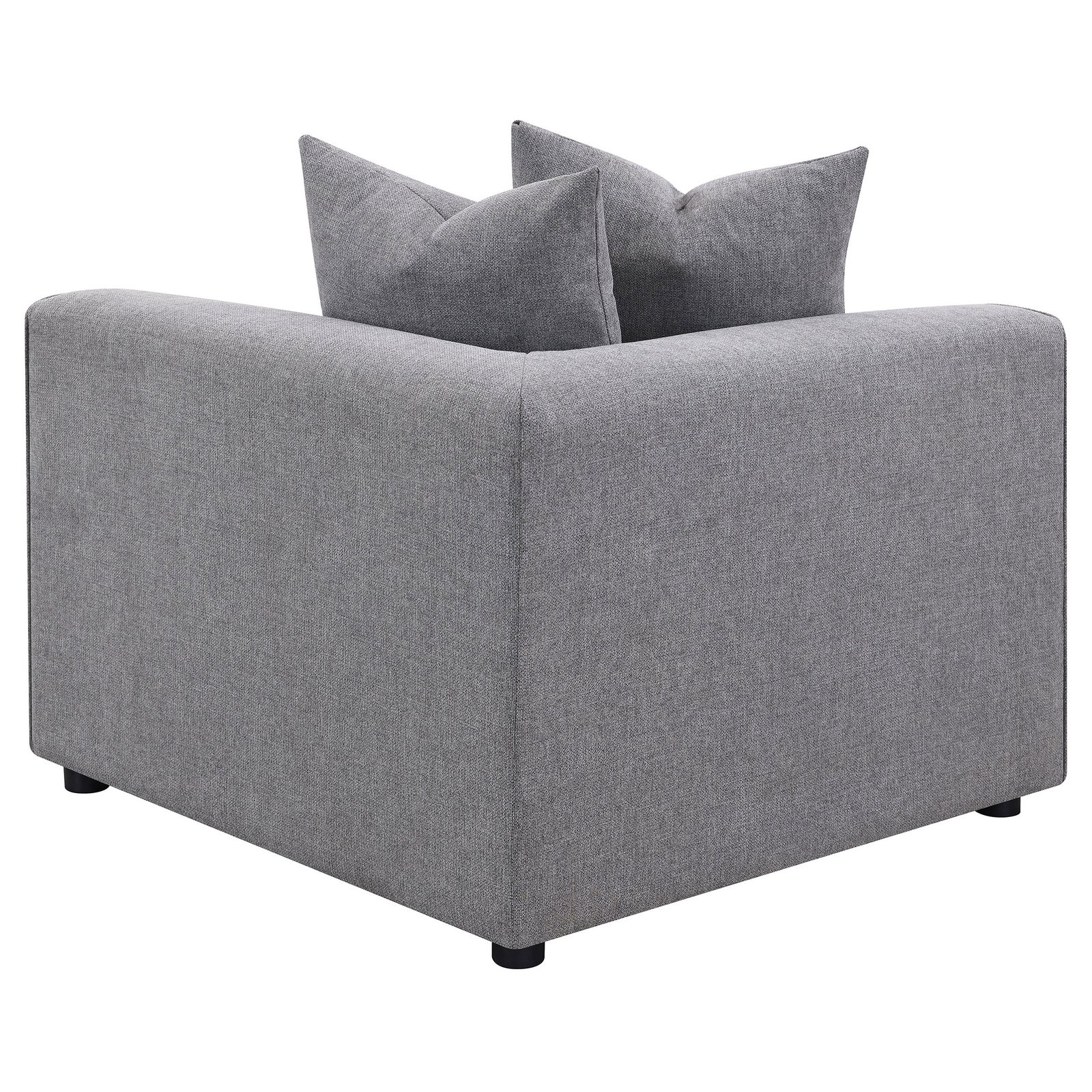 Jennifer Upholstered Corner Chair Grey - Image 5
