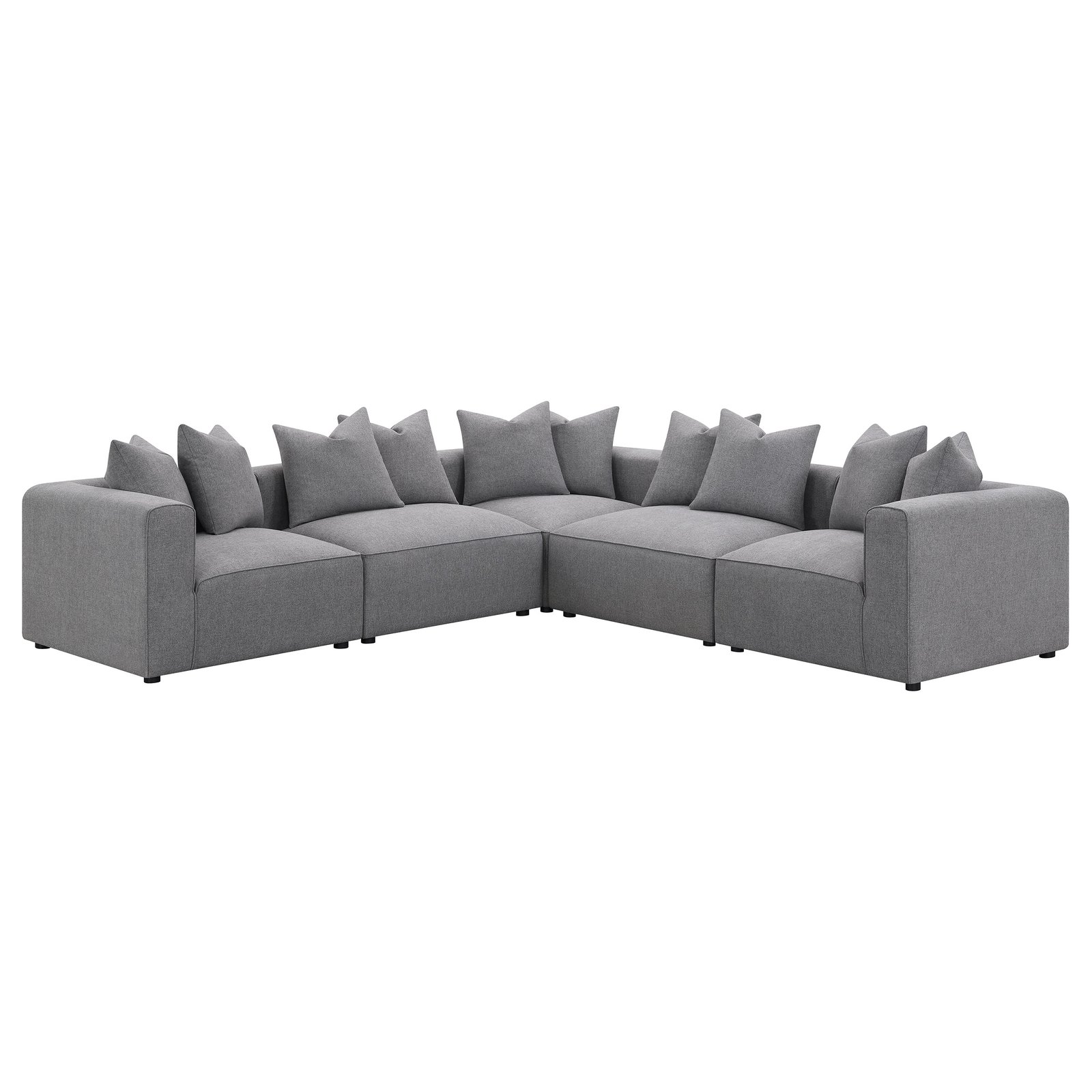 Jennifer Upholstered Corner Chair Grey - Image 10