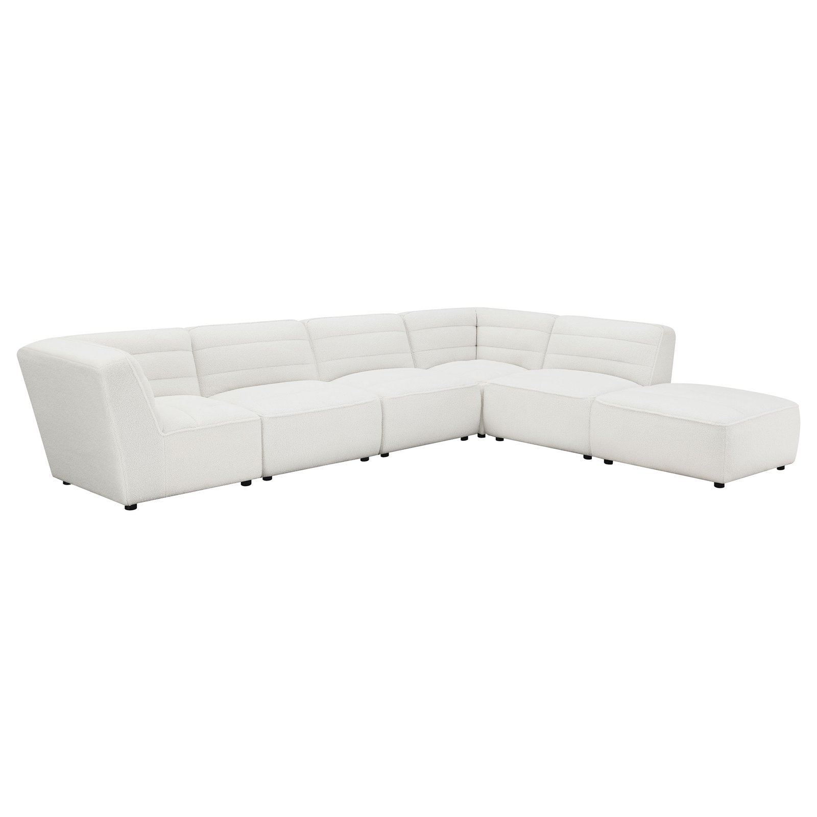 Sunny 6-piece Upholstered Modular Sectional Sofa Natural - Image 2