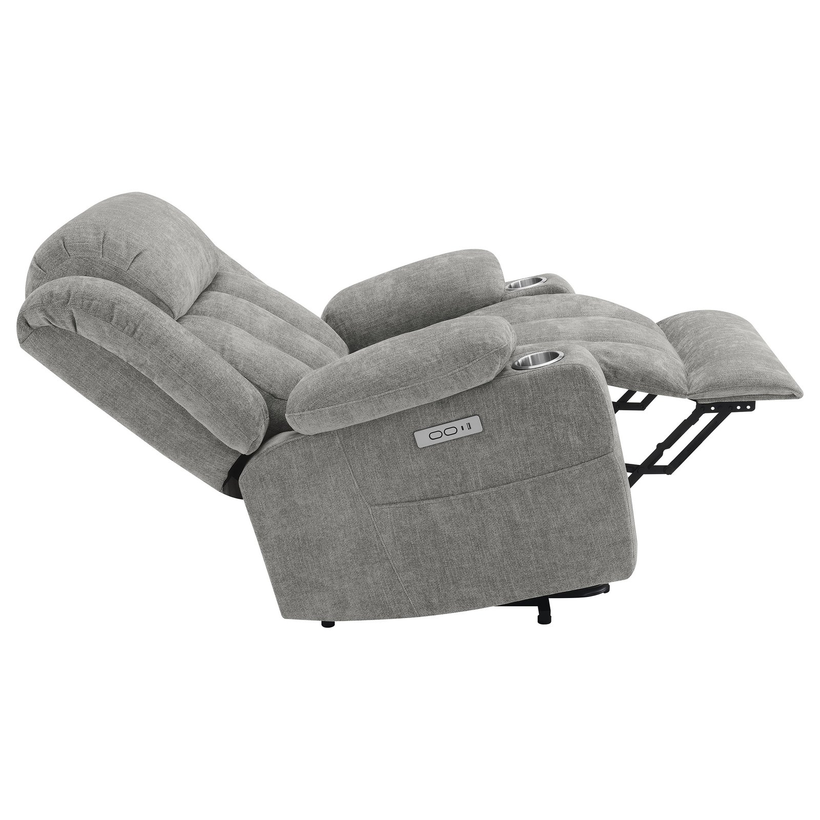 Houston Upholstered Power Lift Recliner Grey - Image 13