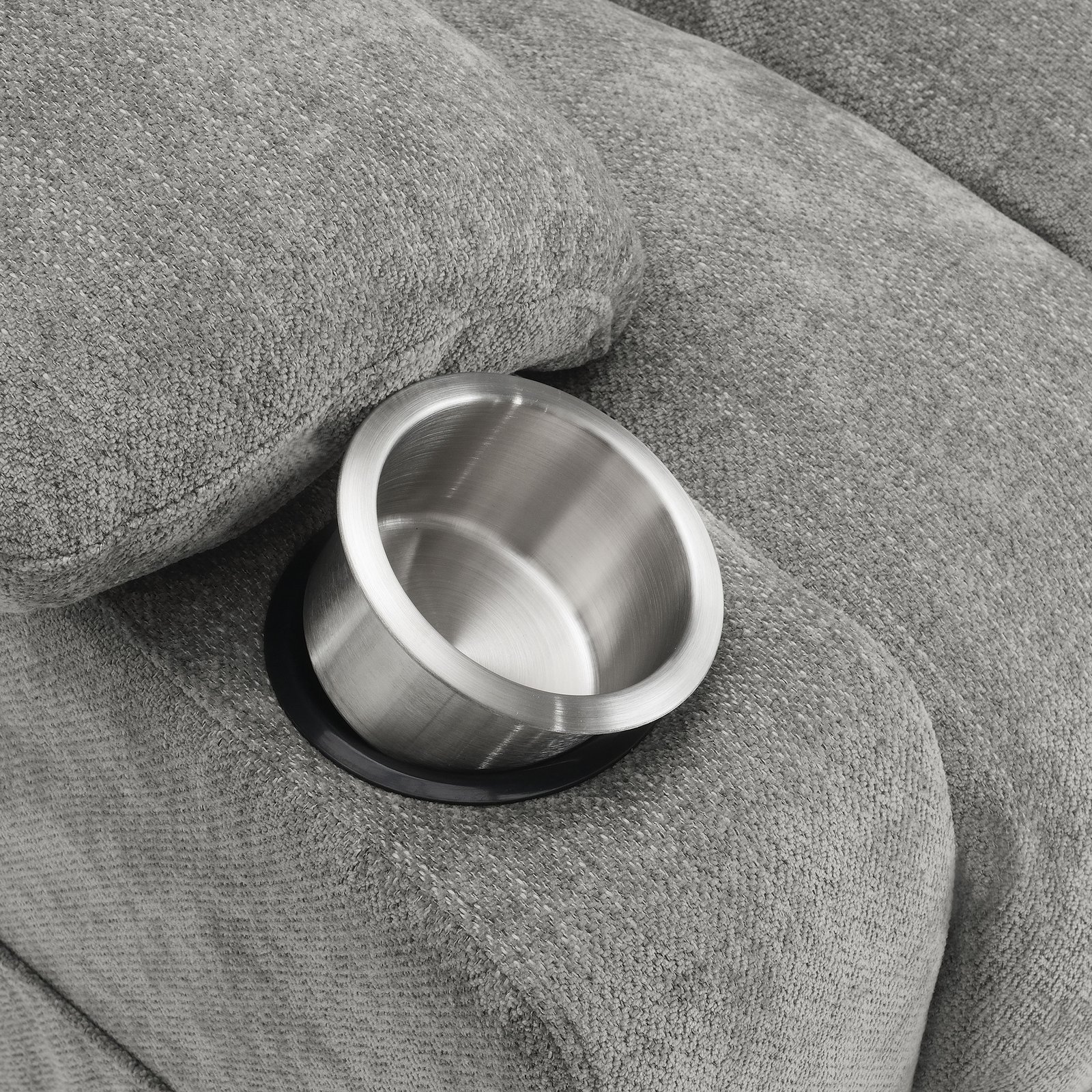 Houston Upholstered Power Lift Recliner Grey - Image 14