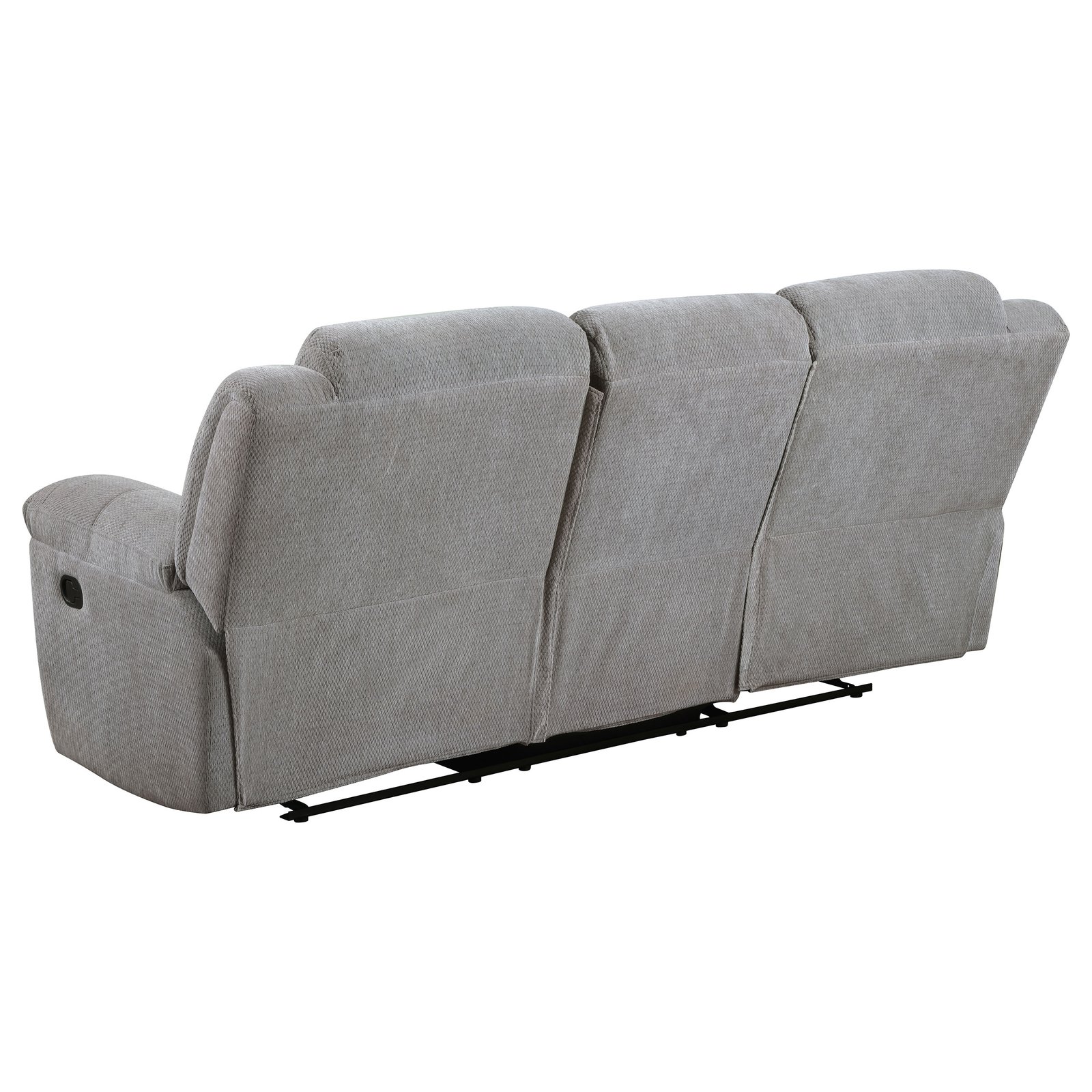Gilson 3-piece Chenille Upholstered Reclining Sofa Set Grey - Image 5