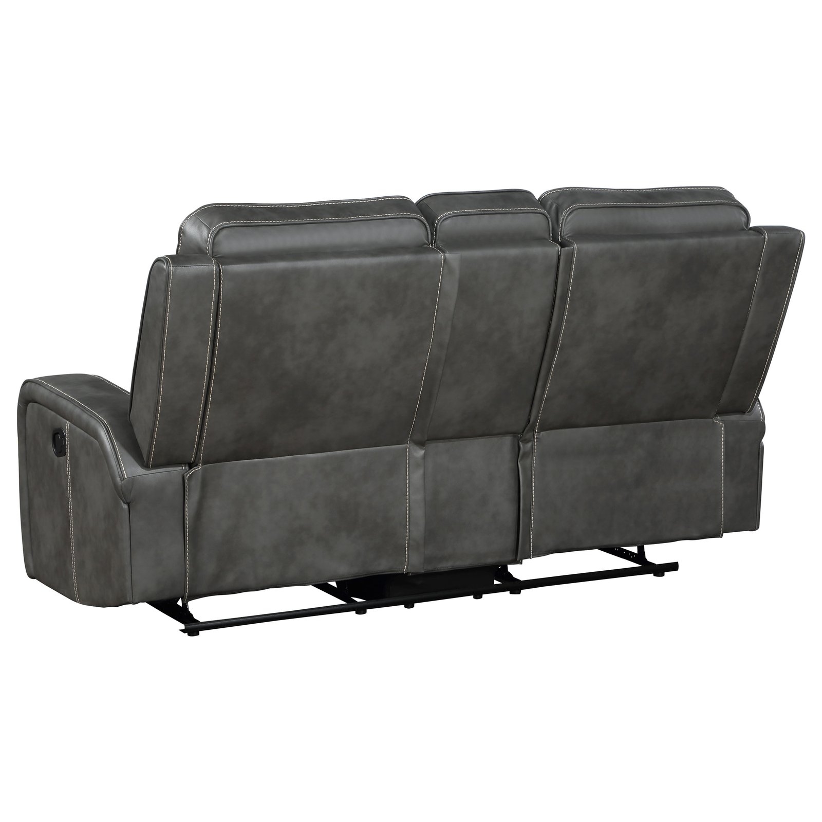 Raelynn 3-piece Upholstered Reclining Sofa Set Grey - Image 8