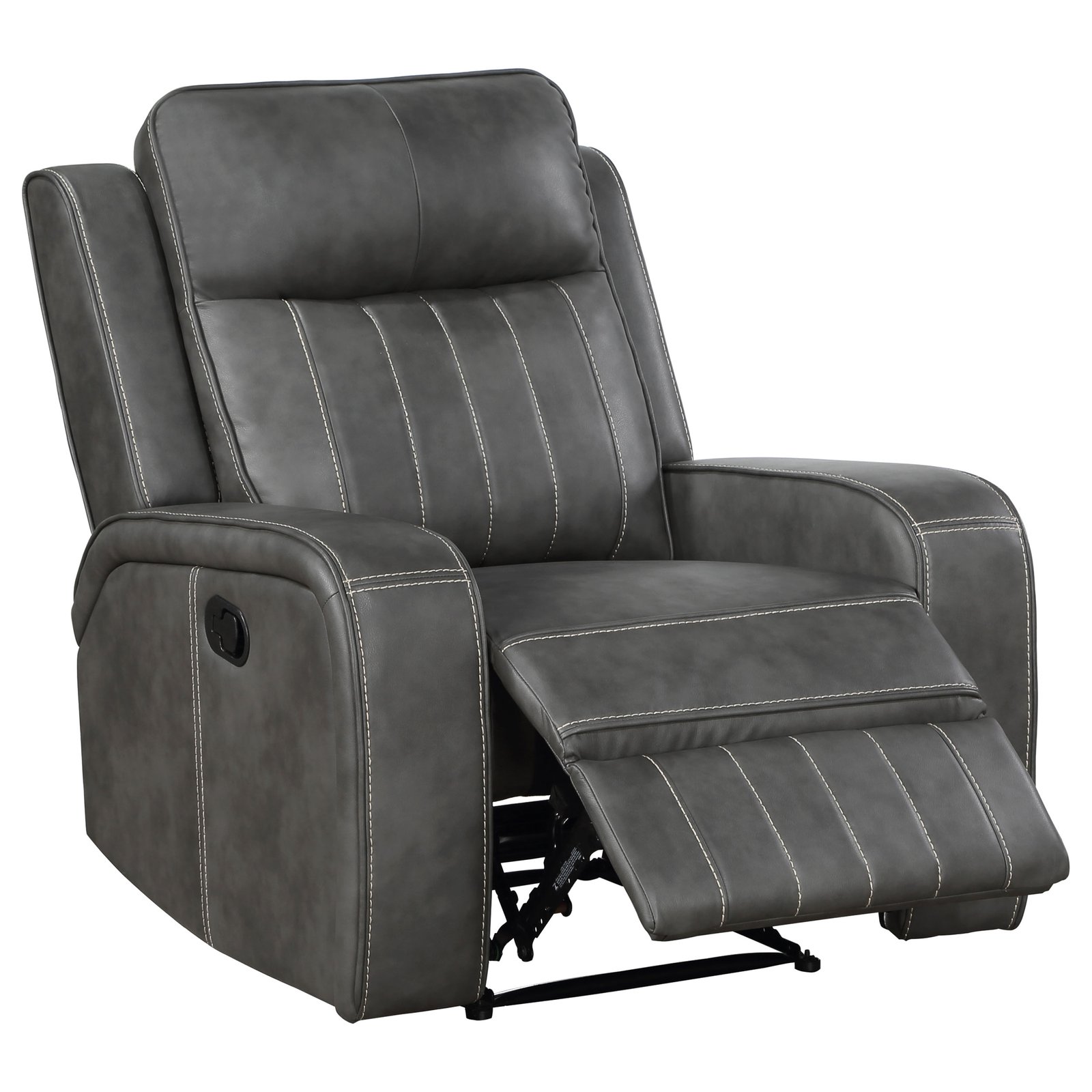 Raelynn 3-piece Upholstered Reclining Sofa Set Grey - Image 10