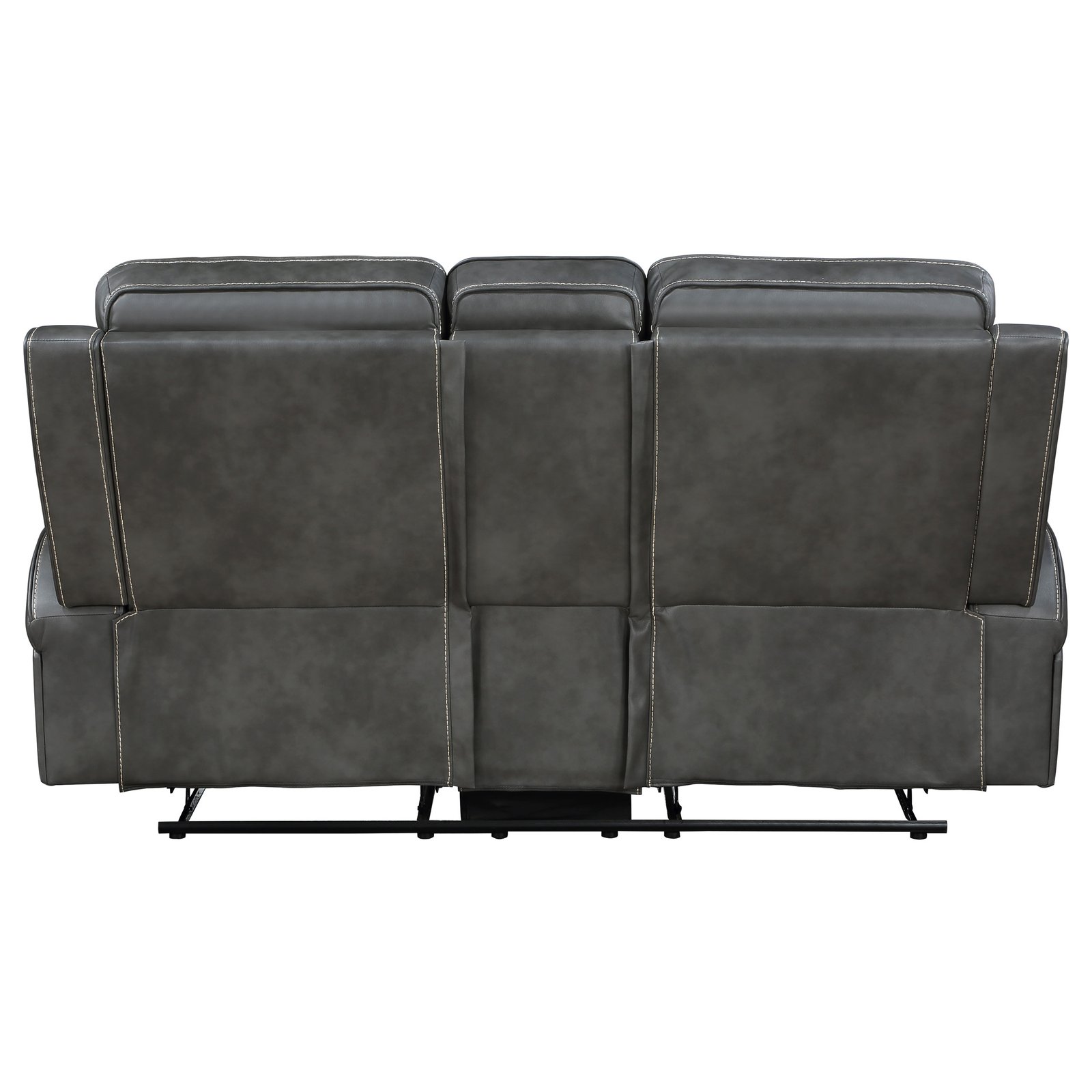 Raelynn Upholstered Track Arm Motion Loveseat Grey - Image 6