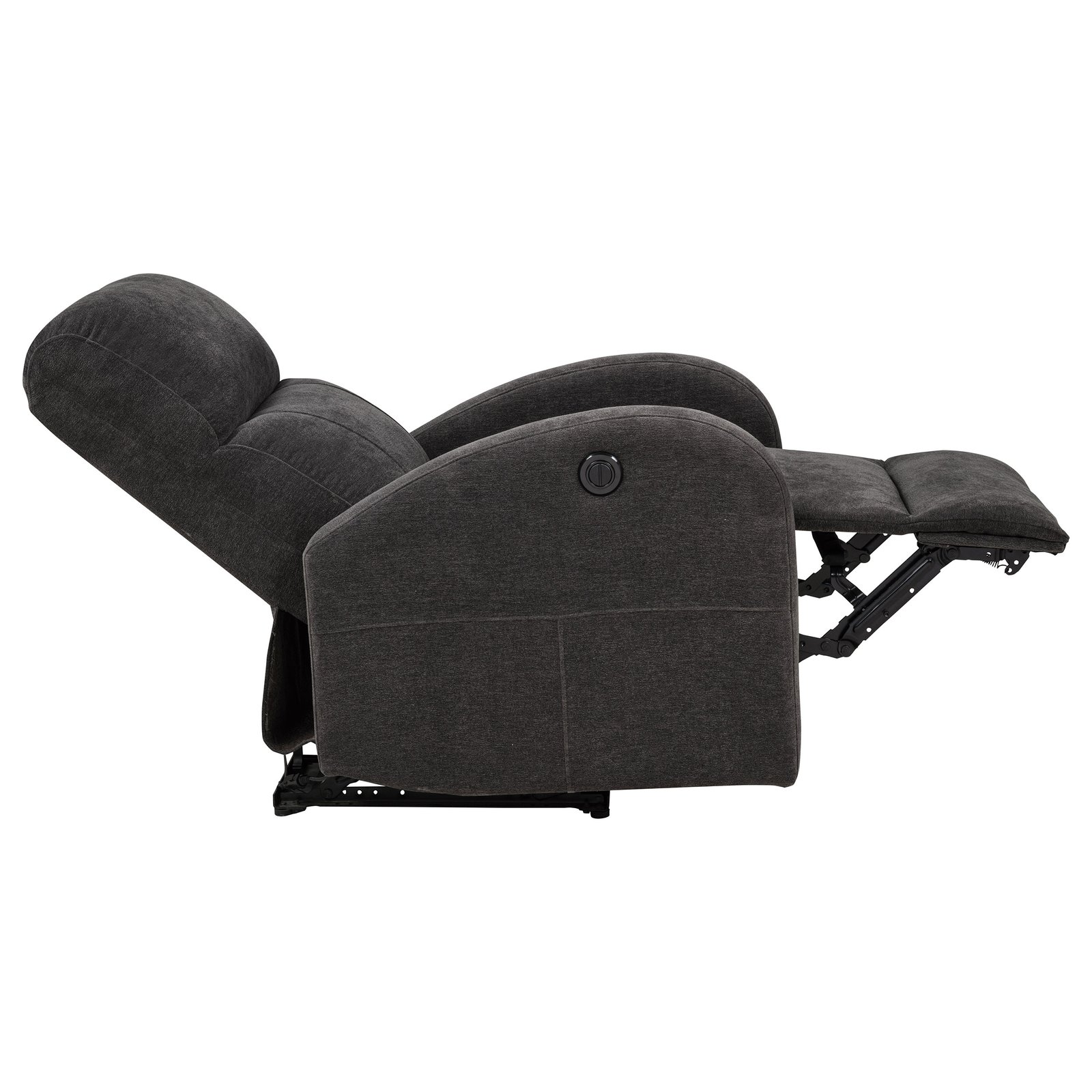 Grant Fabric Upholstered Power Recliner Chair Charcoal Grey - Image 7